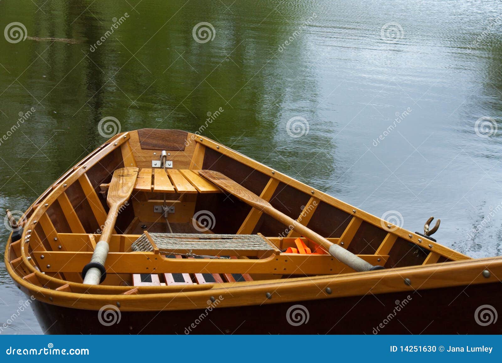 Row Boat On Lake Stock Photo - Image: 14251630