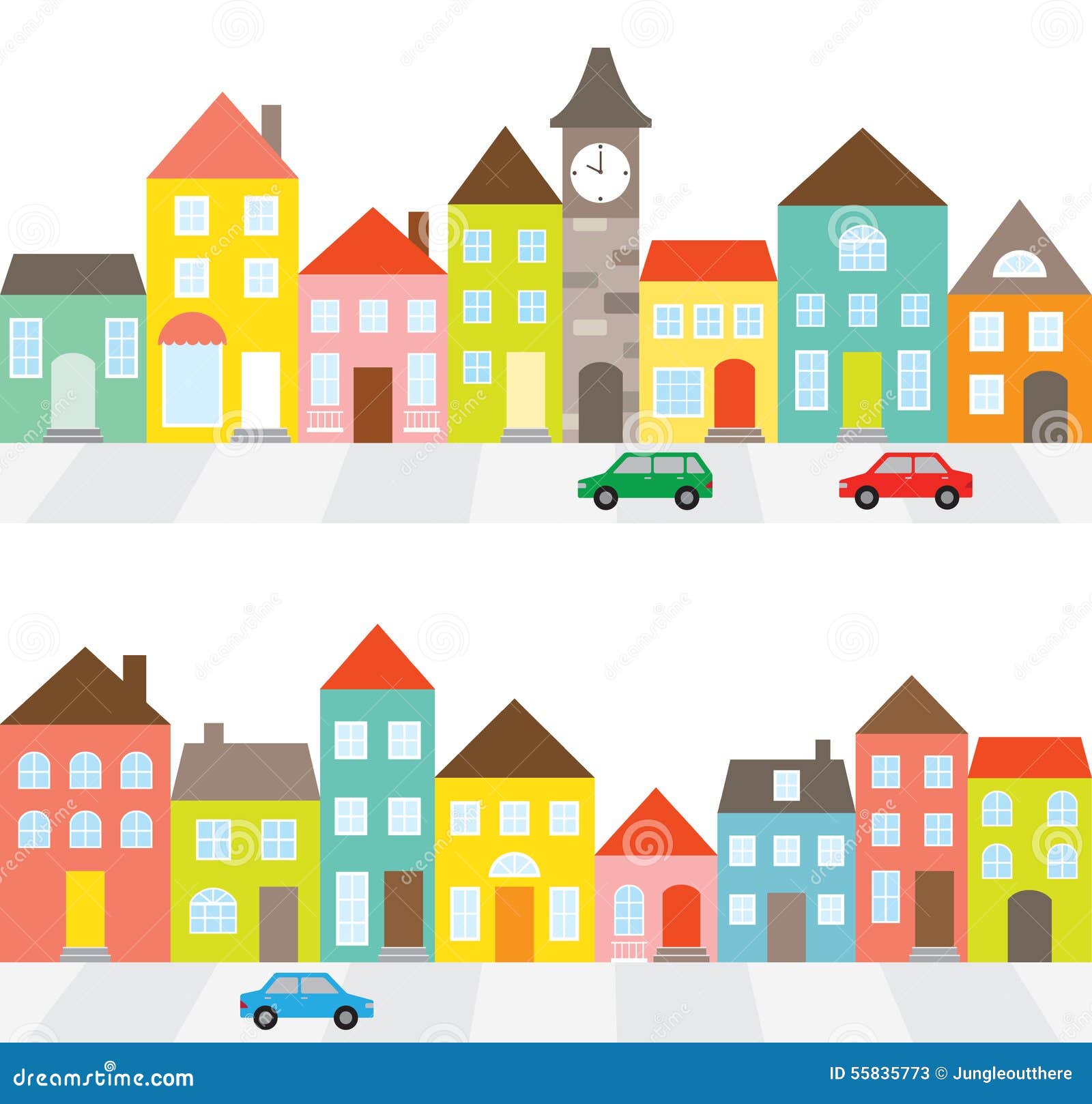 row of houses clipart - photo #17