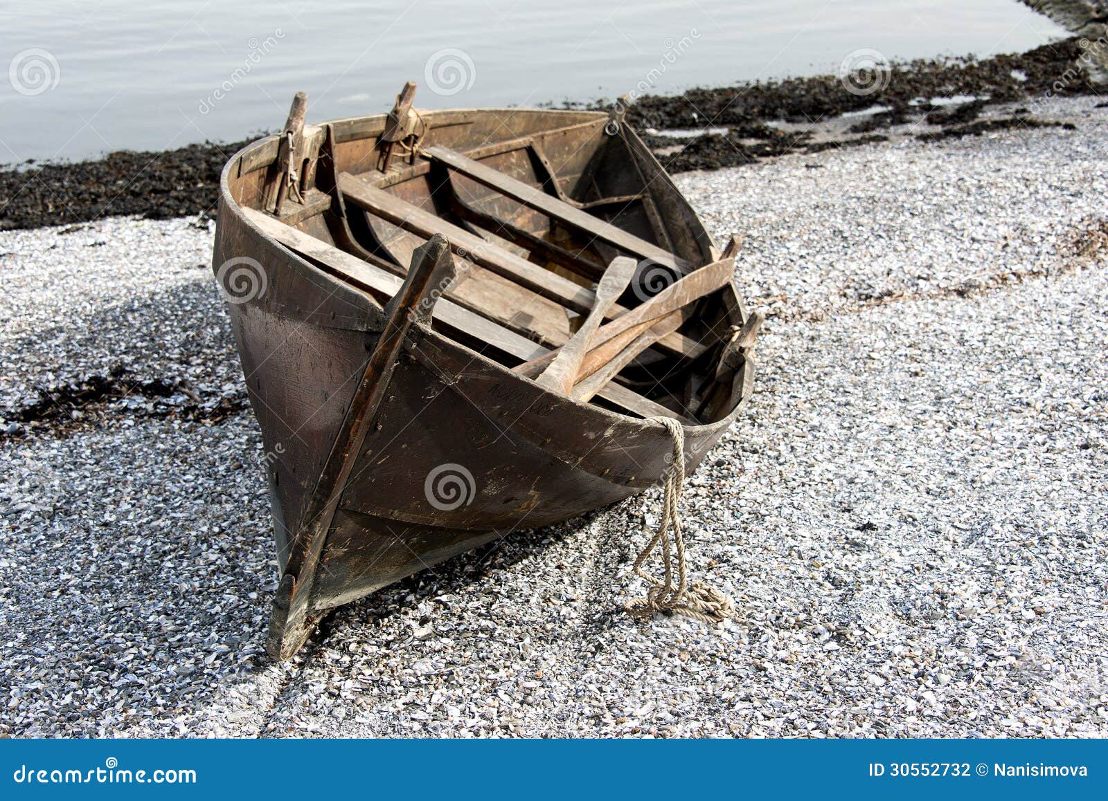 Rowboat On Beach In Oslo Stock Photography - Image: 30552732