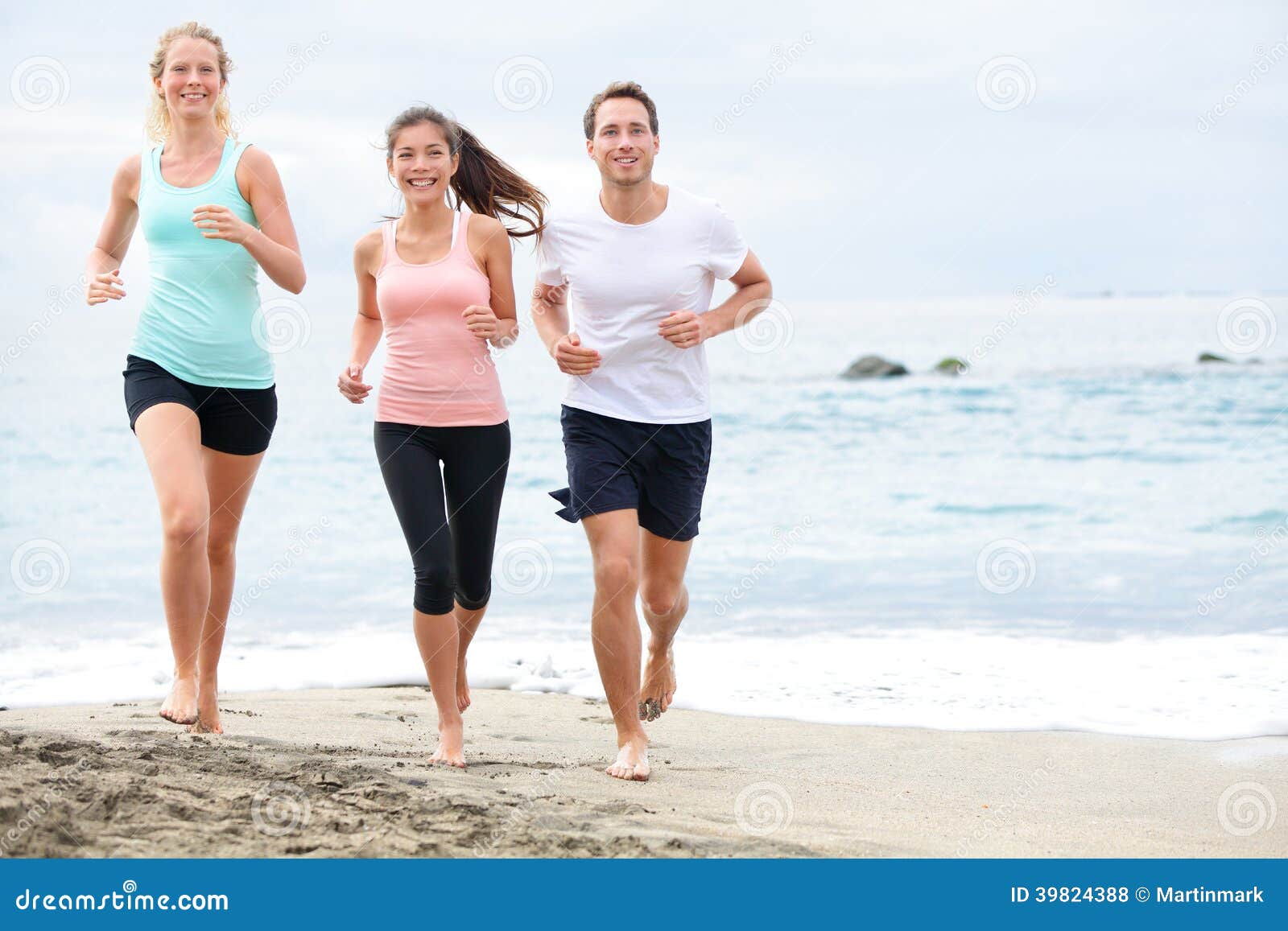 Exercising runners training outdoors living healthy active lifestyle ...