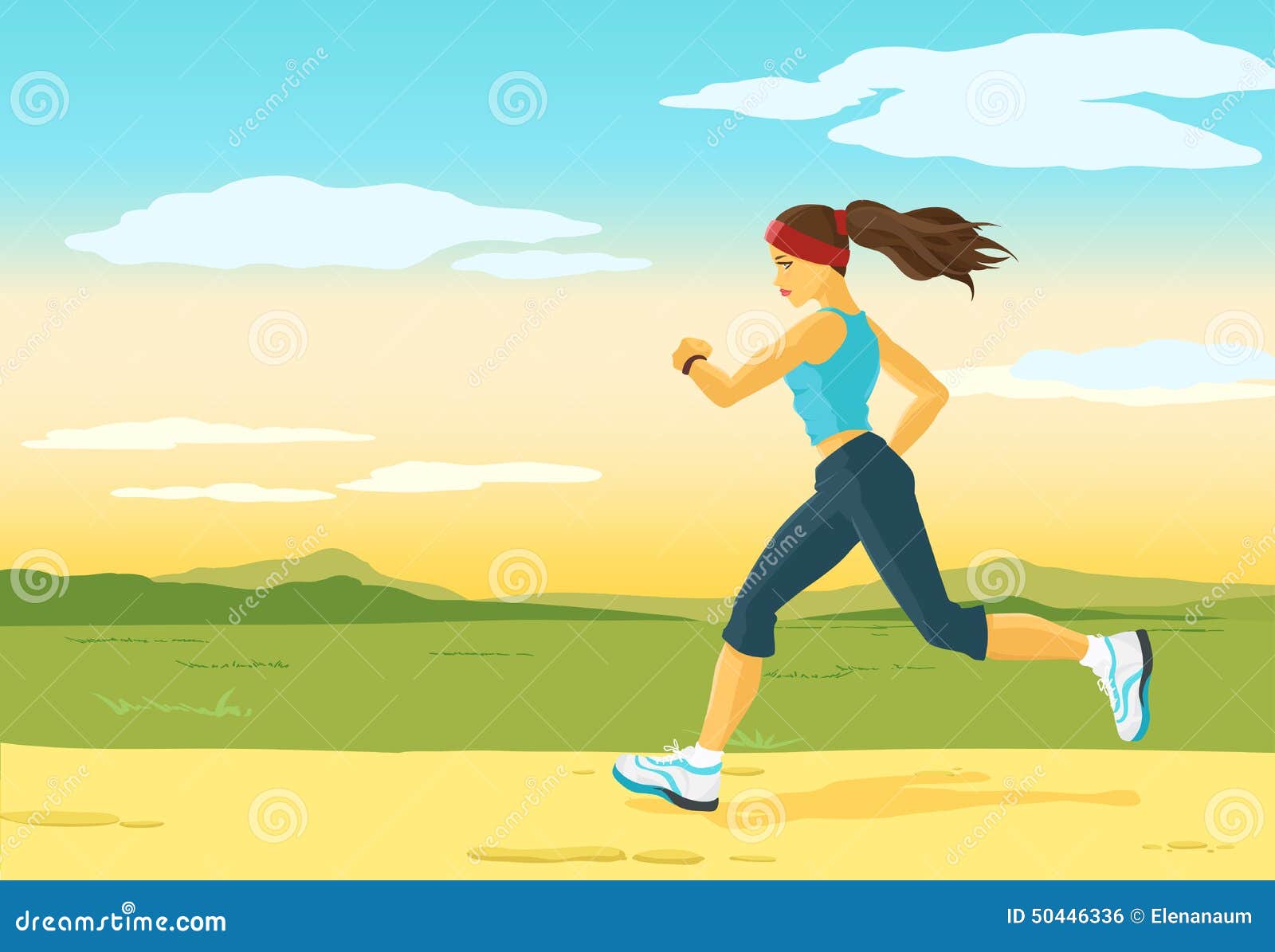 clipart girl jogging - photo #34