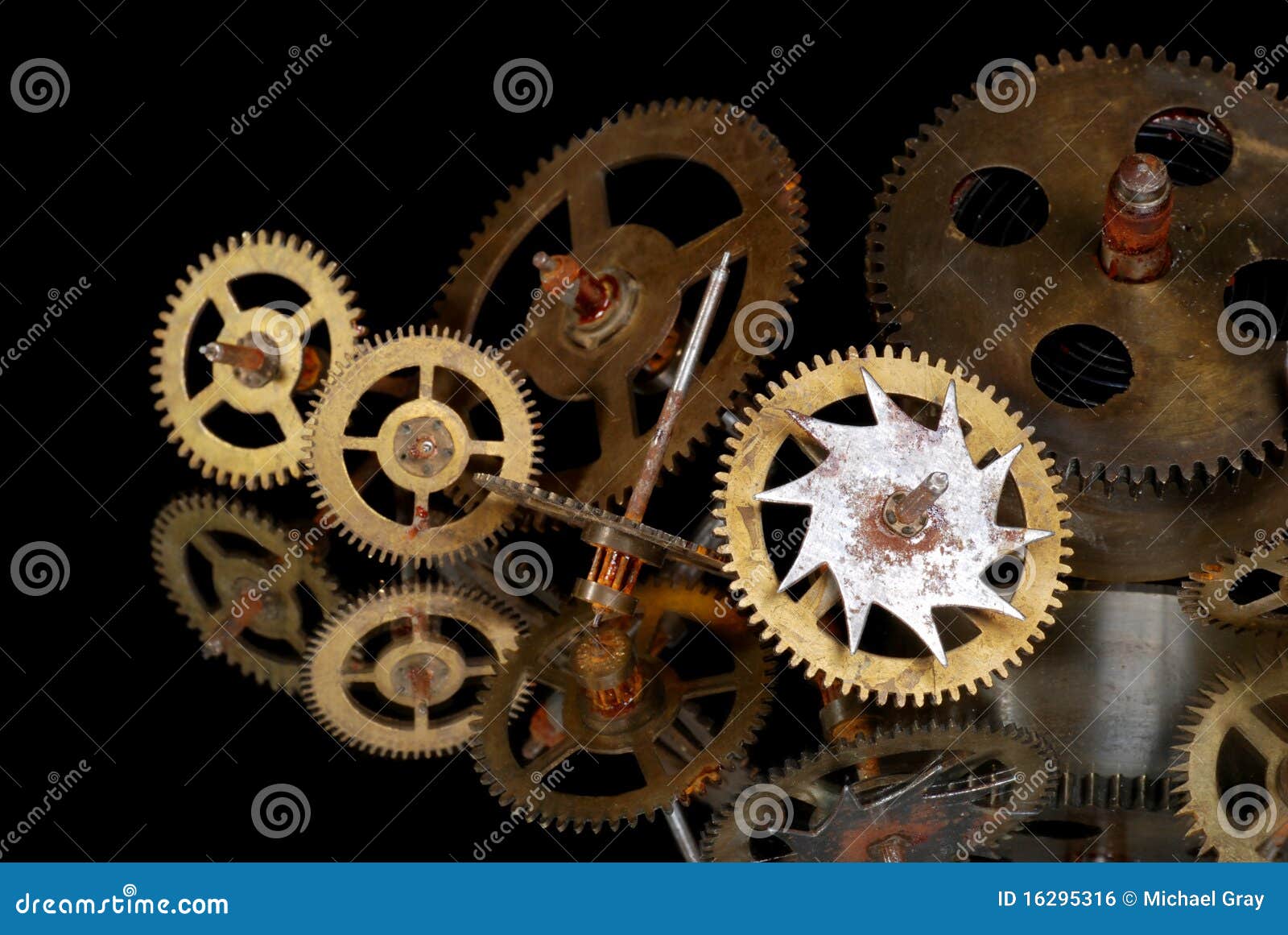 Rusty Clock Gears Royalty Free Stock Image Image 16295316