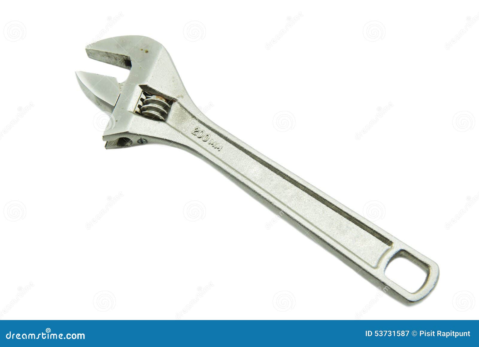 Spanner Isolated White Background Spanner Isolated On White Background Stock Photo