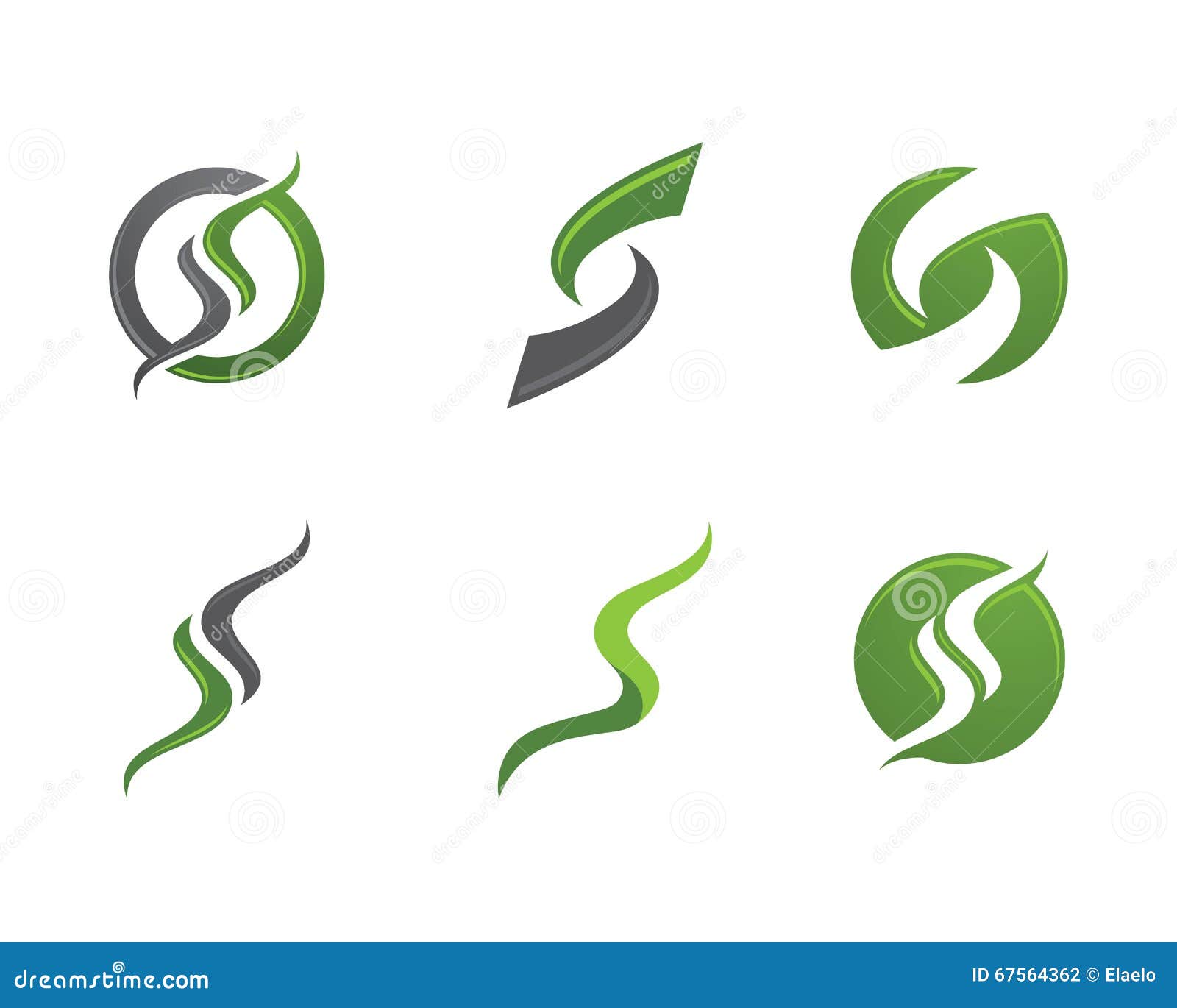 Letter S And Number Design Elements Letter S And Number Design Elements