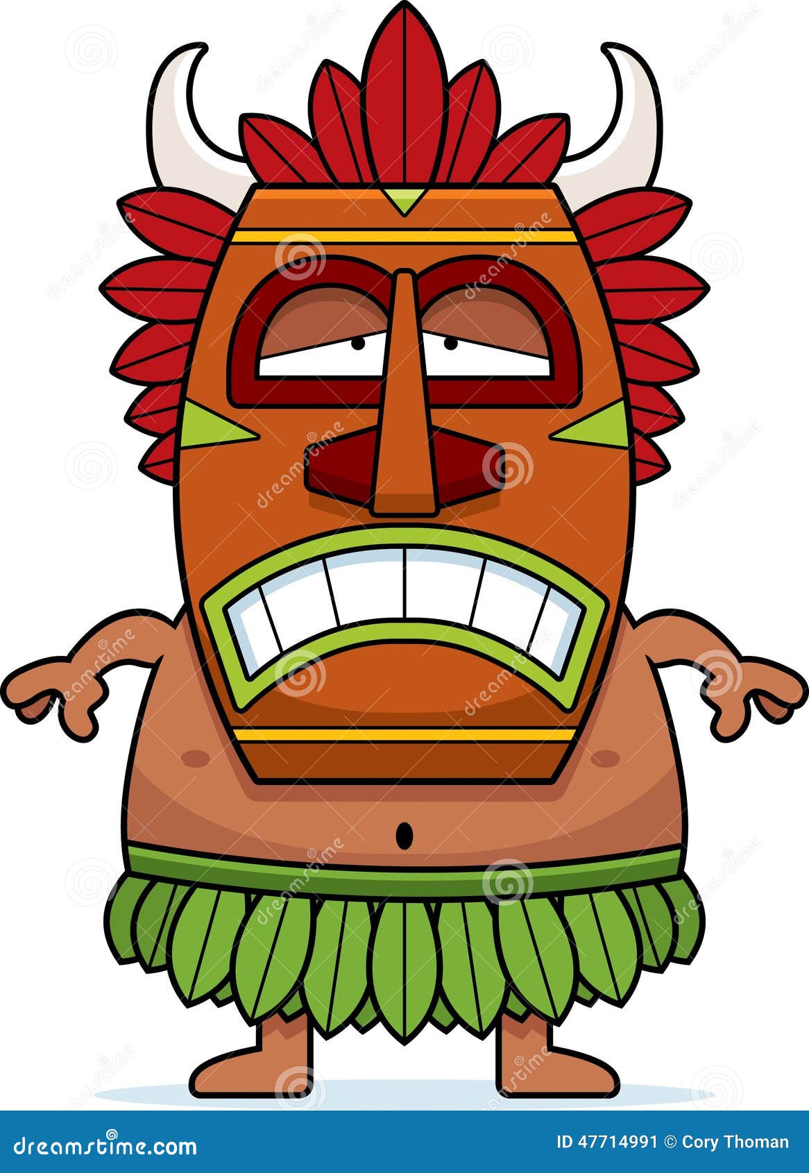 Sad Cartoon Witch Doctor Stock Vector - Image: 47714991