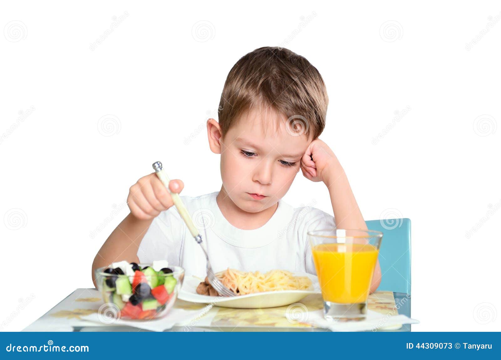 http://thumbs.dreamstime.com/z/sad-little-boy-sits-dining-table-lookin-looking-plate-isolated-white-background-horizontal-44309073.jpg