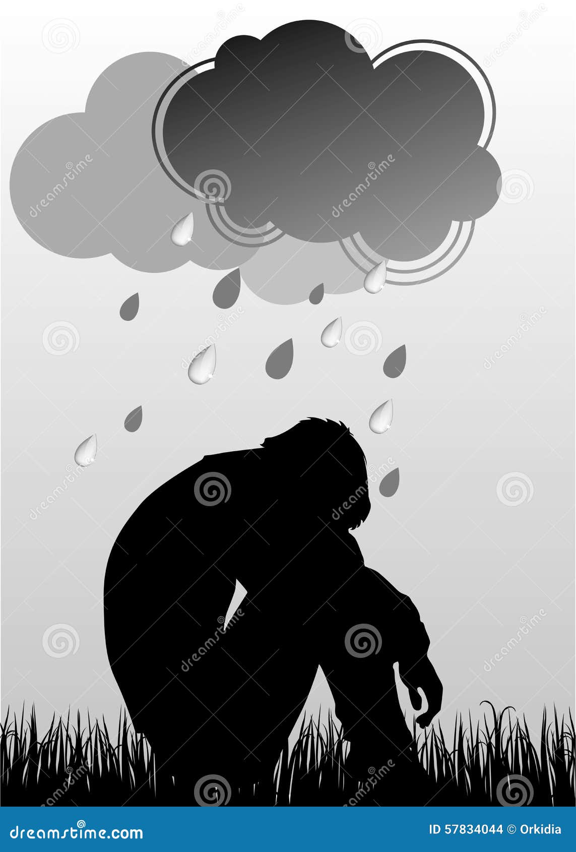 Sad Man Stock Vector - Image: 57834044