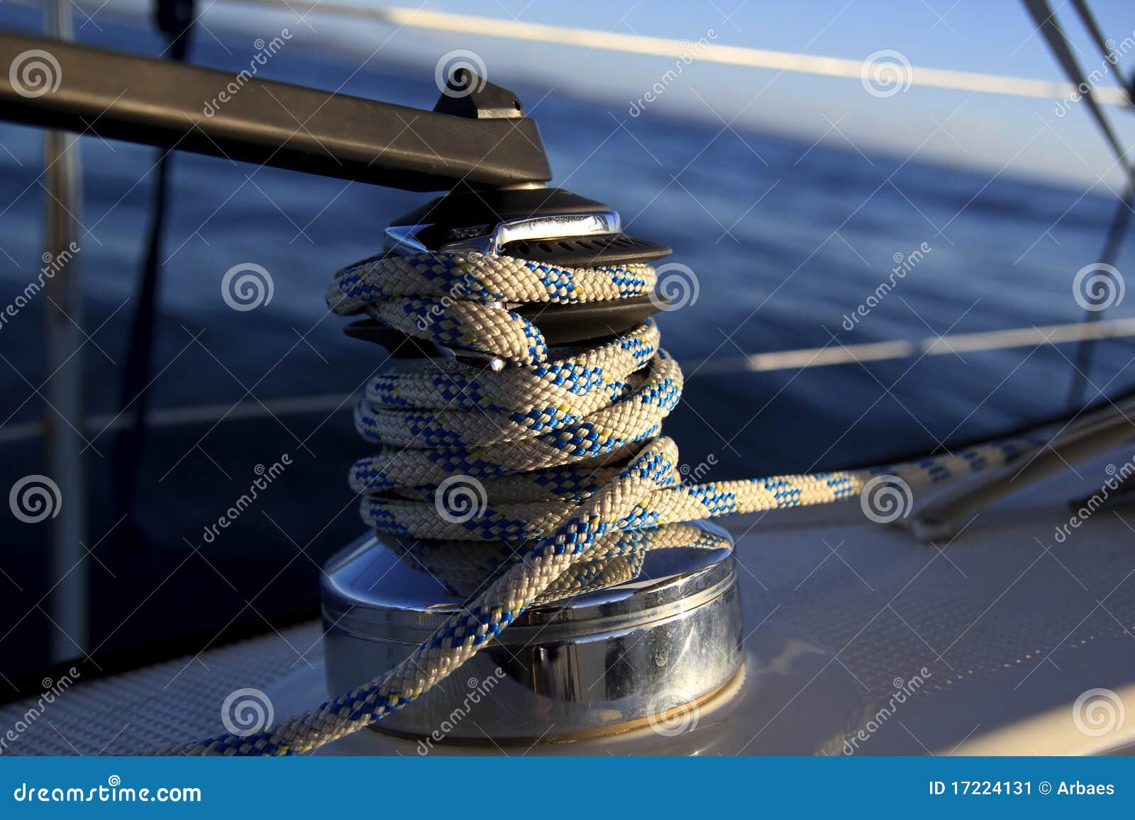 Sailboat Winch Stock Image - Image: 17224131