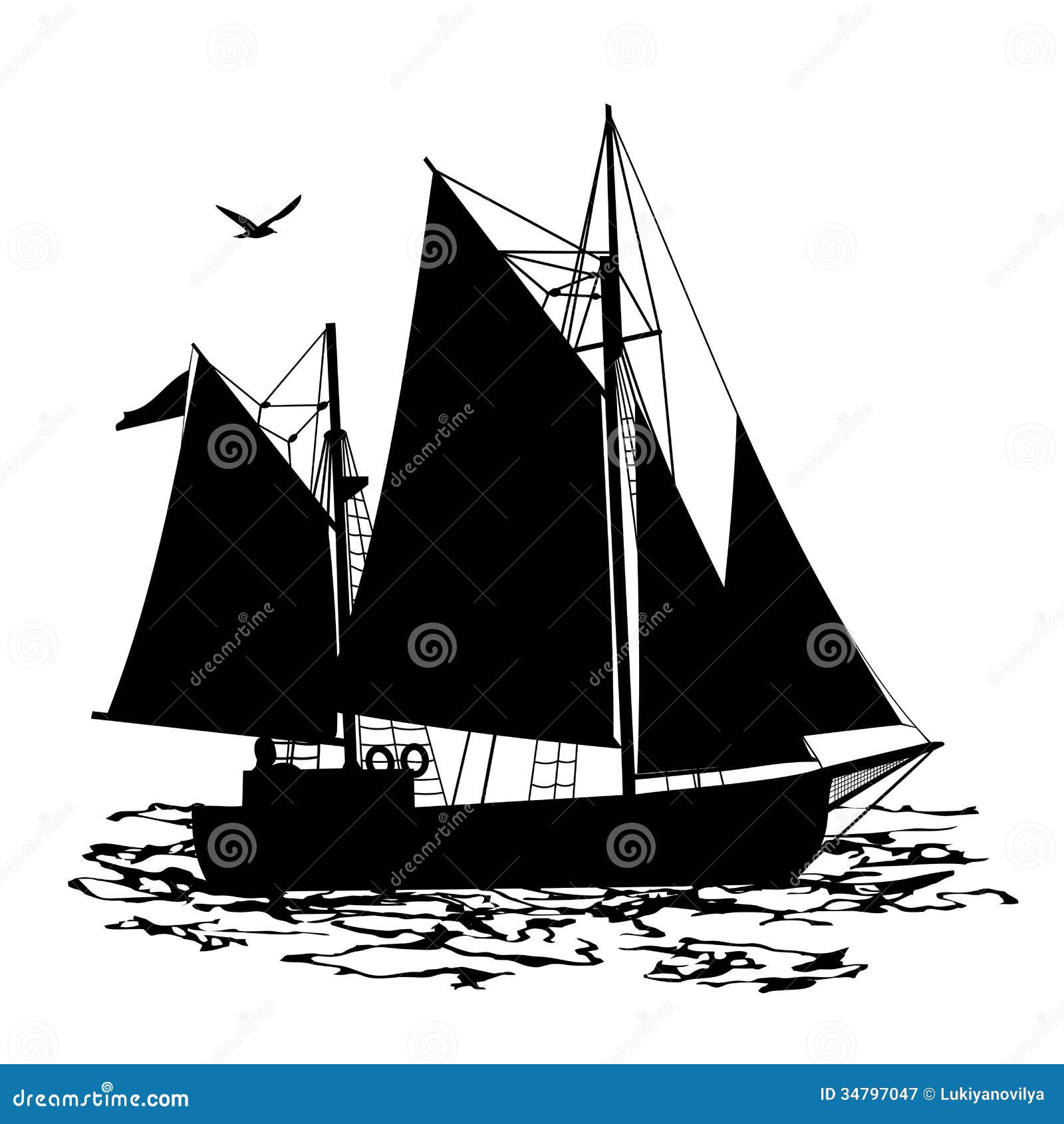 yacht silhouette clip art - photo #7