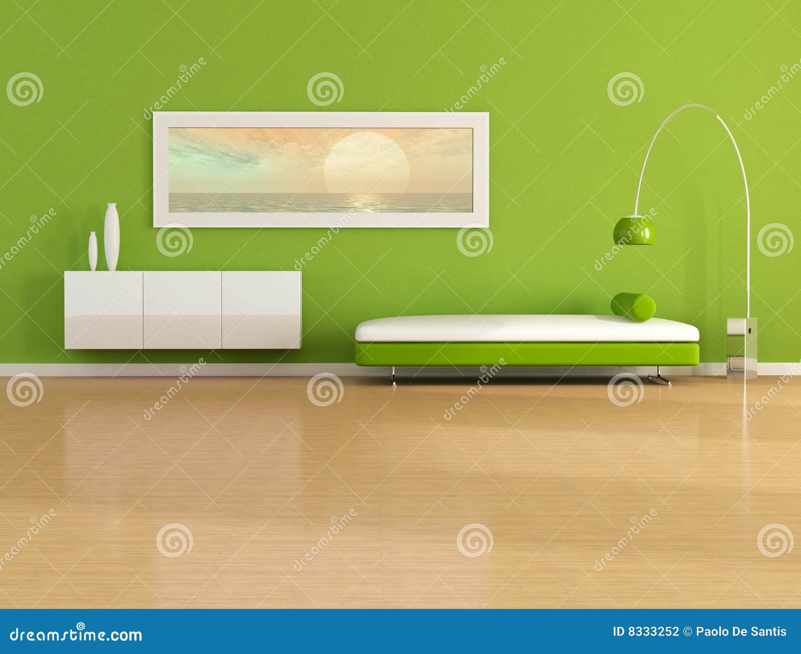 Sala De Estar Verde ~ Sala de estar verde con el cuadro de la puesta del sol Sala De Estar Verde ~ Sala de estar verde con el cuadro de la puesta del sol