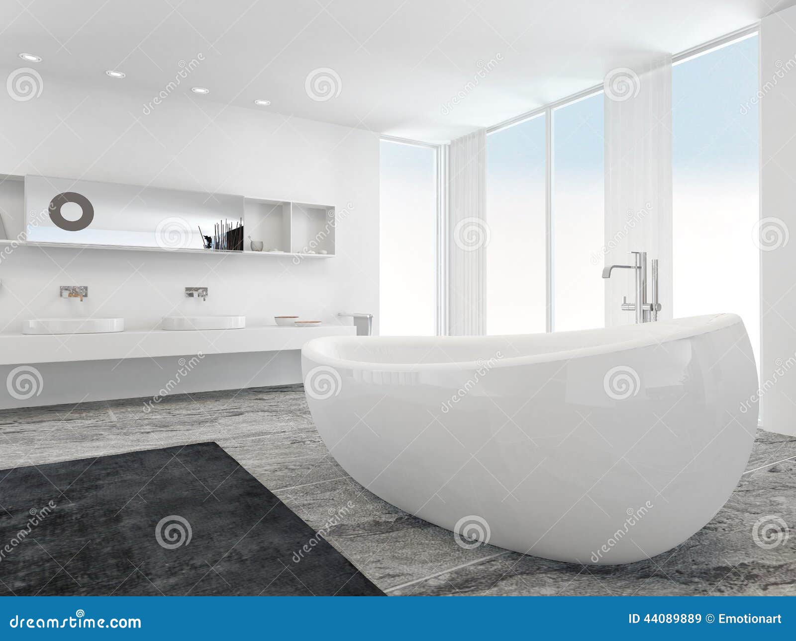 Salle de bain moderne avec baignoire – lombards