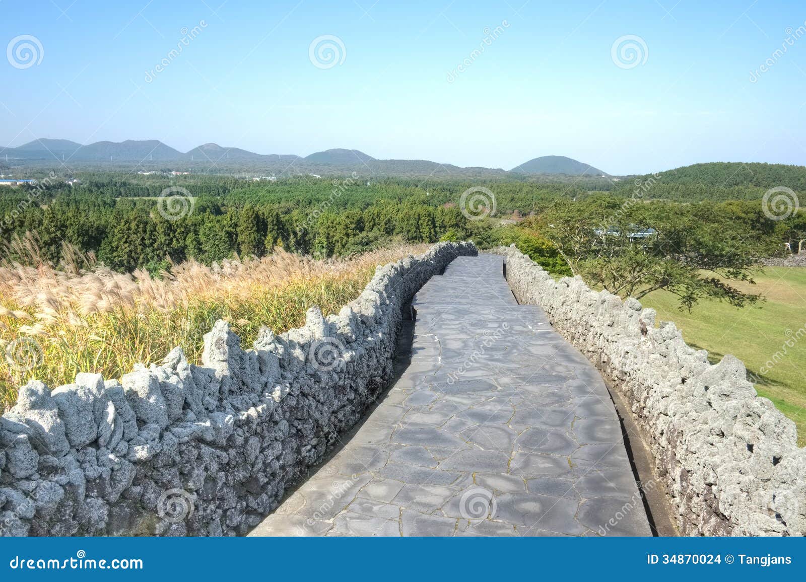  around the Sangumburi Crater, Jeju Island, Seoul, South Korea