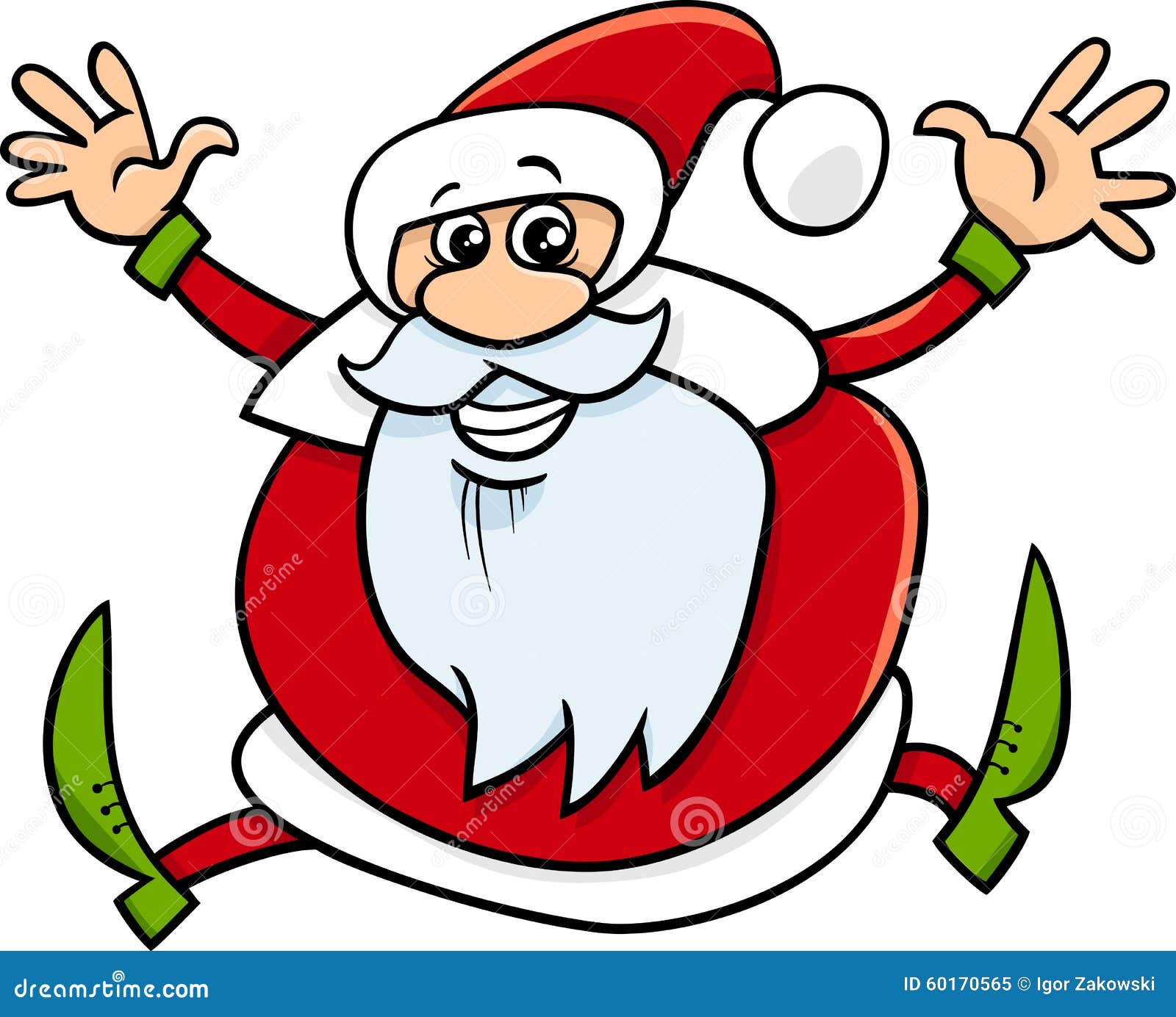 Santa Claus Cartoon Illustration Stock Vector - Image: 60170565