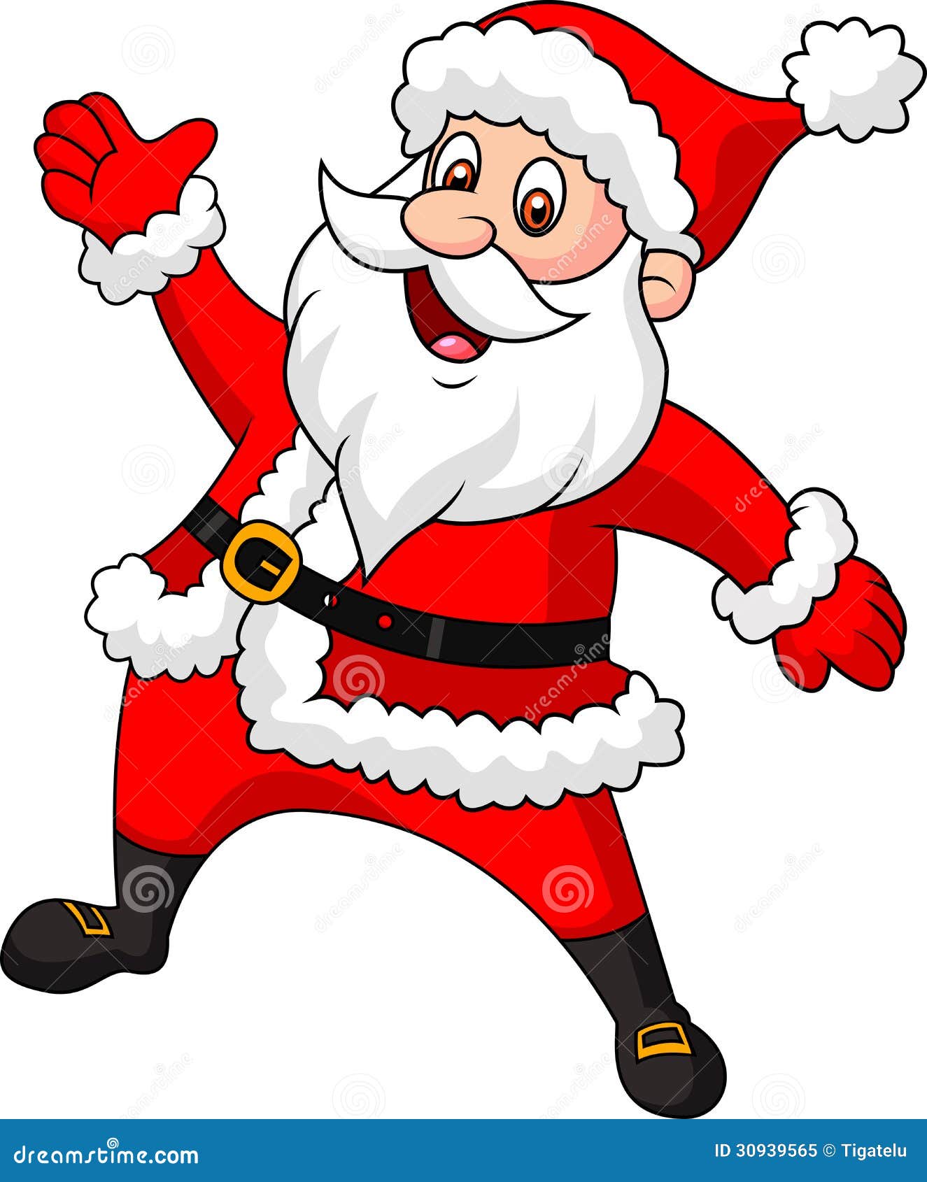 santa waving clipart - photo #35