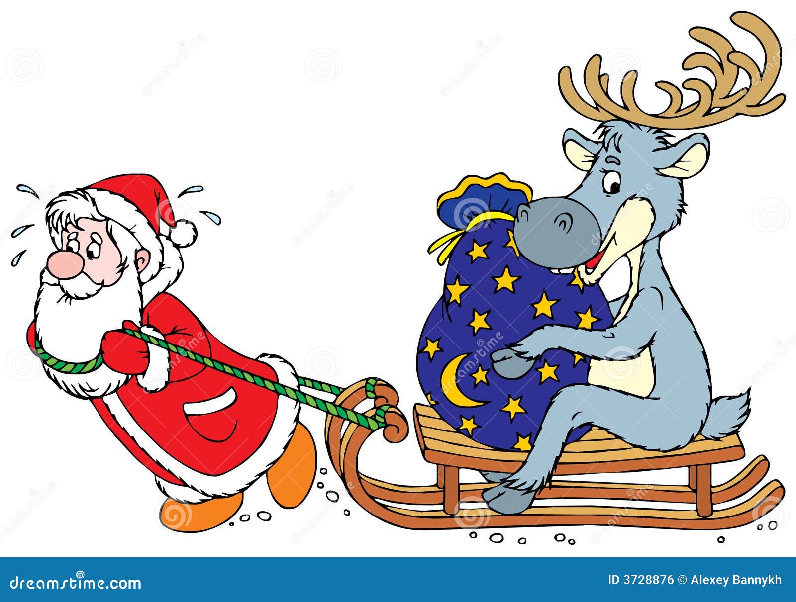santa clipart and reindeer - photo #25