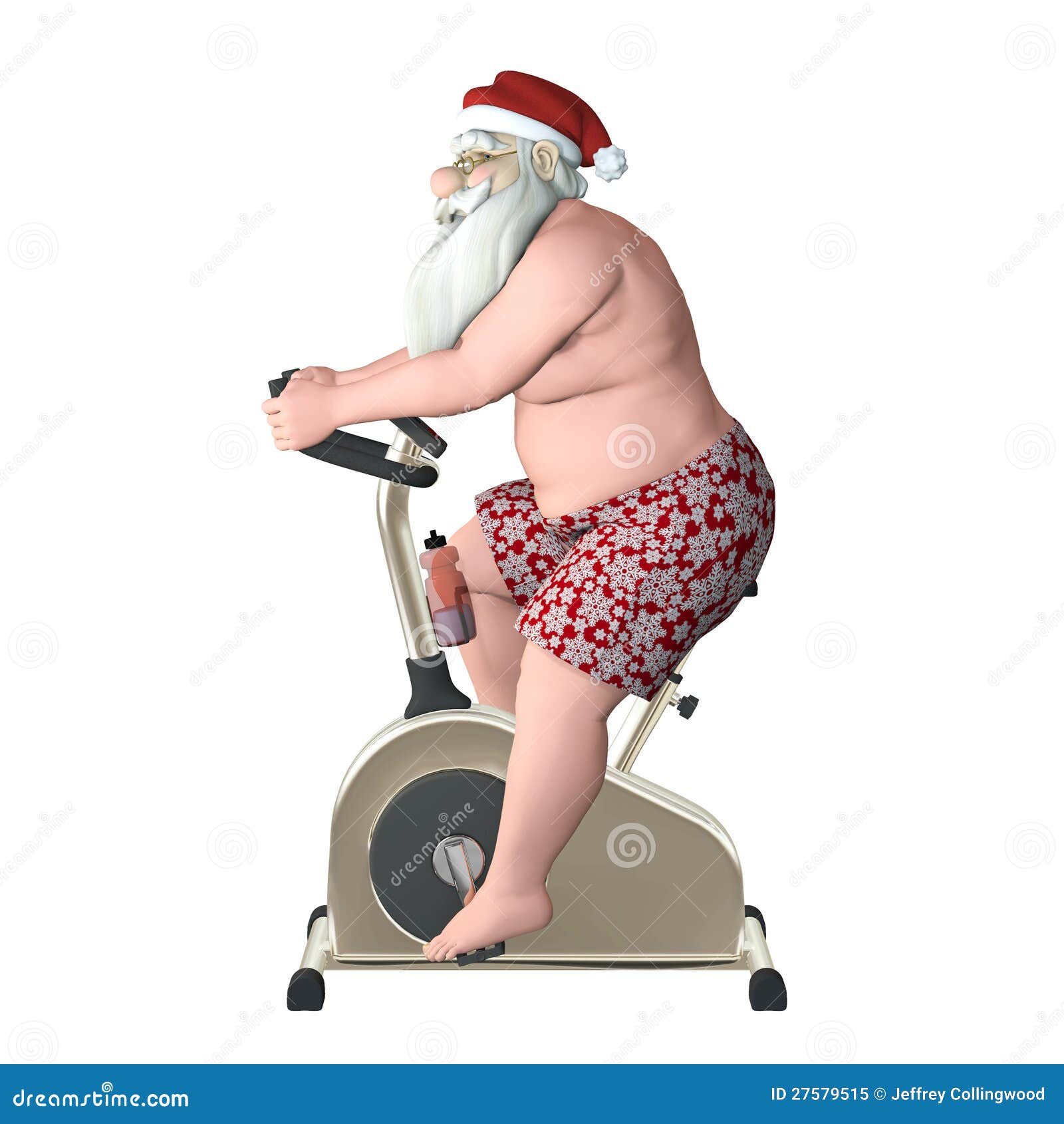 santa exercising clipart - photo #19