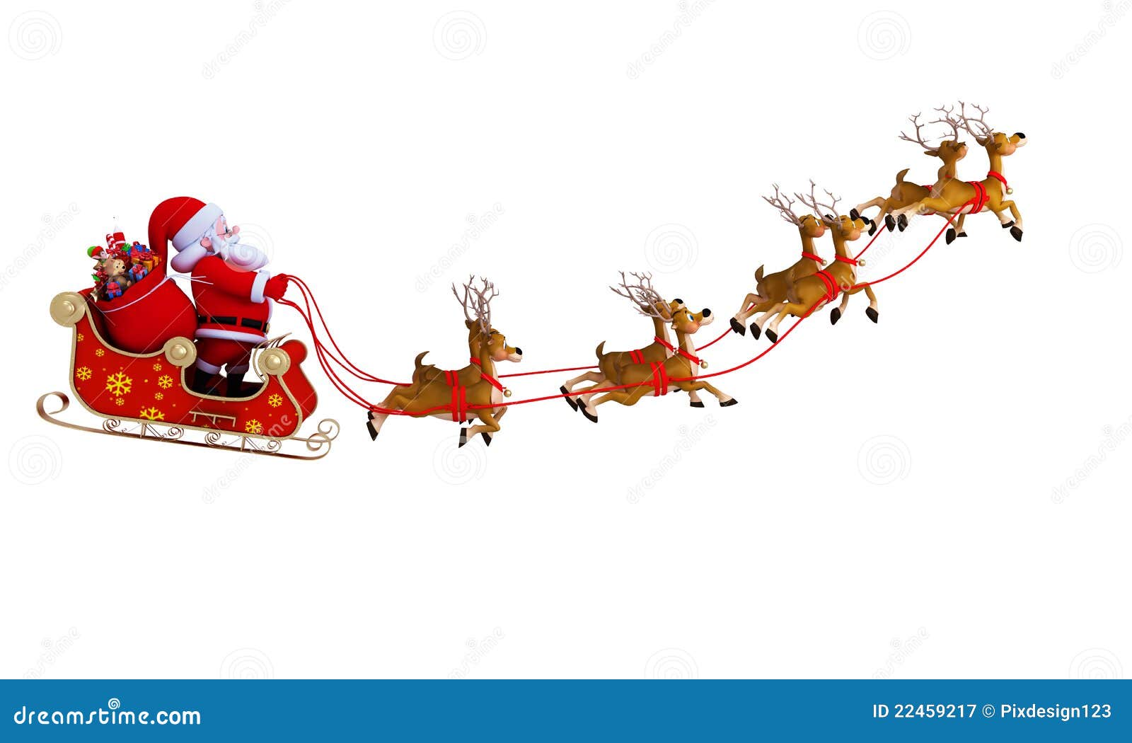 clipart santa and sleigh - photo #39