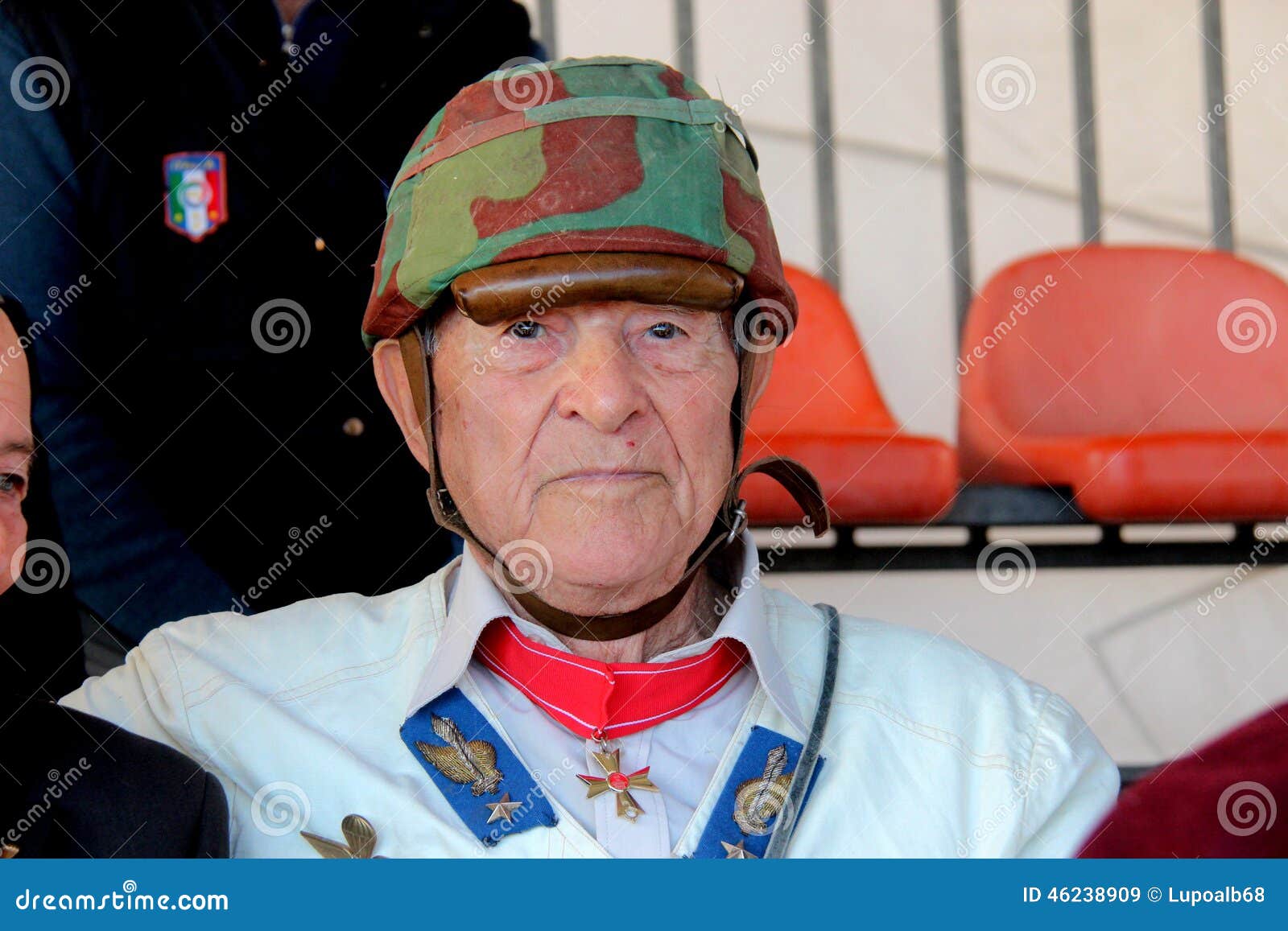Santo Pelliccia a veteran of the battle of El Alamein Editorial Stock Image - santo-pelliccia-veteran-battle-el-alamein-official-uniform-agen-second-world-war-photographed-46238909