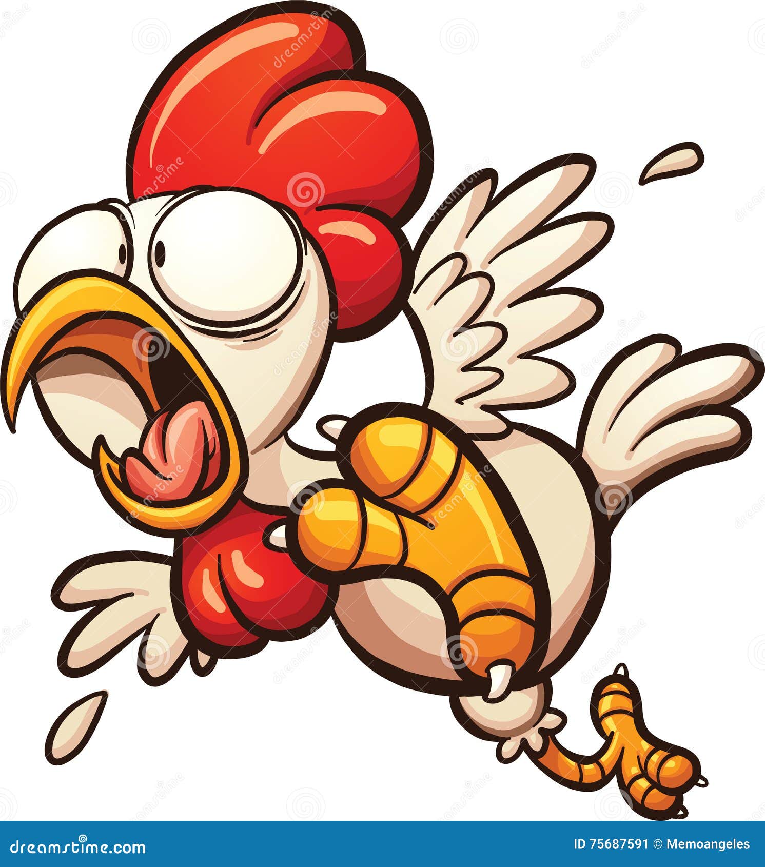 scared chicken clipart free - photo #17