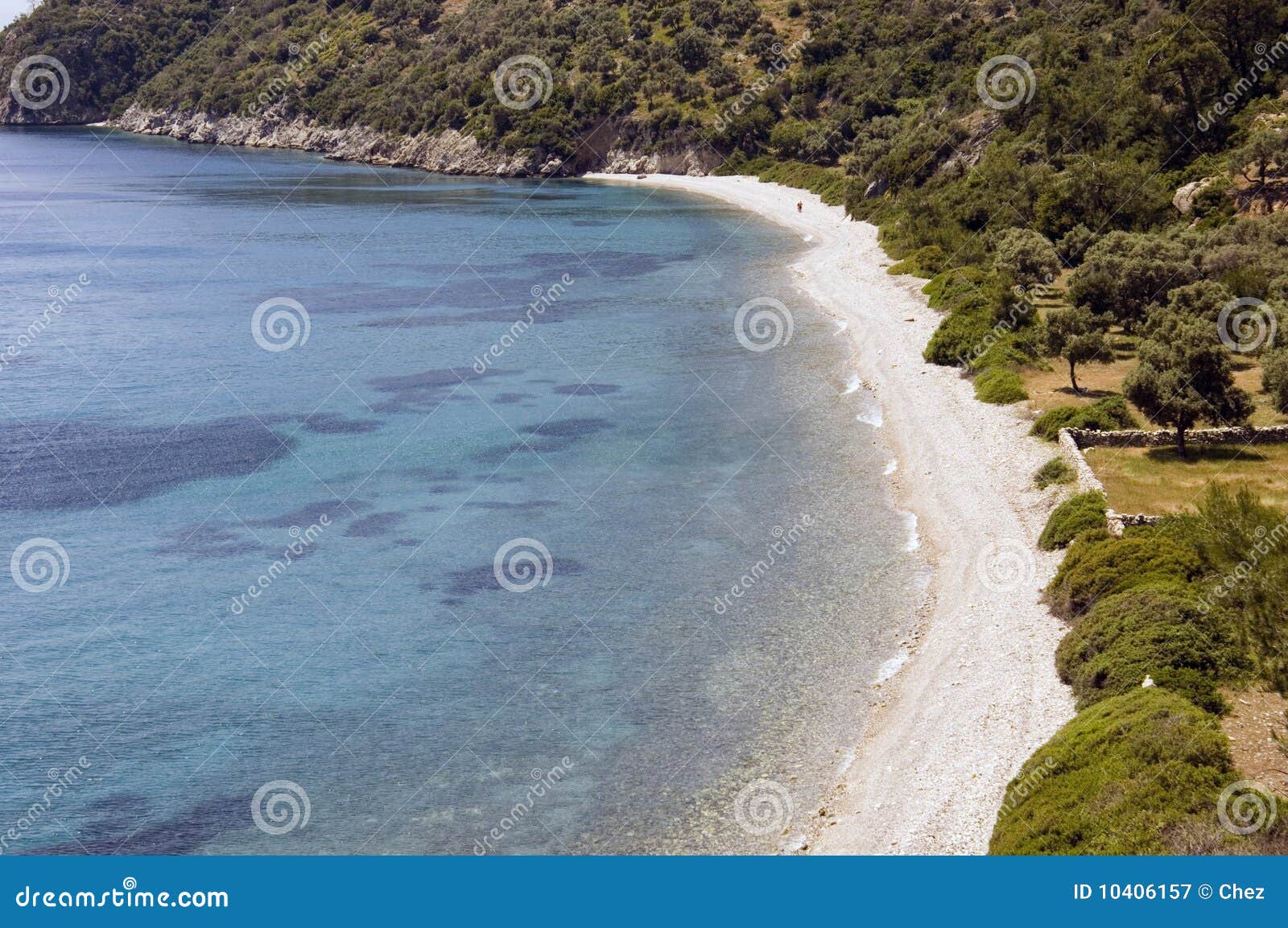 Royalty Free Stock Photography: Scenic beach aerial