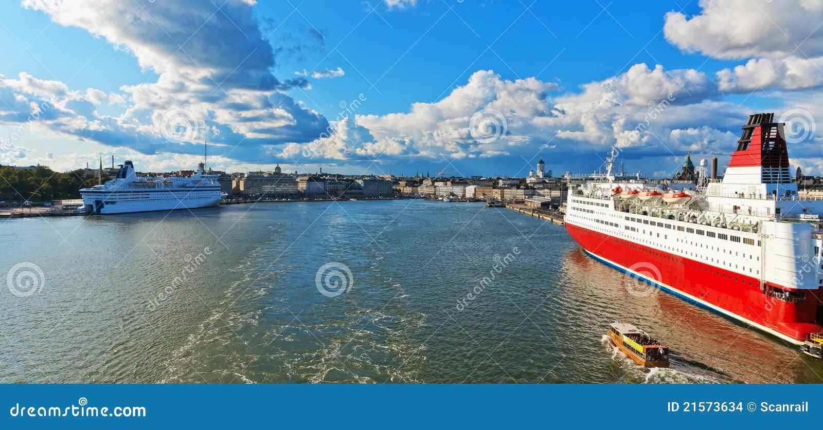 Scenic panorama of Helsinki, Finland