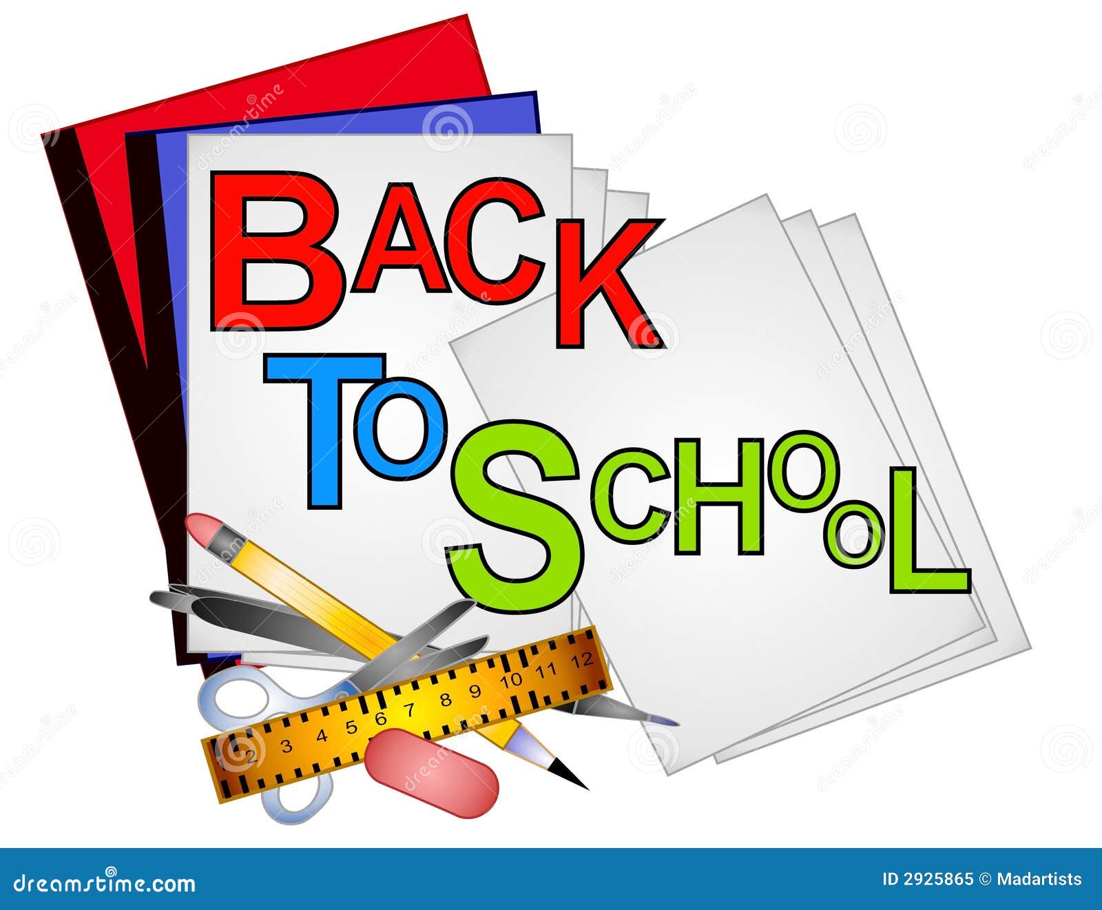 clipart of back to school supplies - photo #4