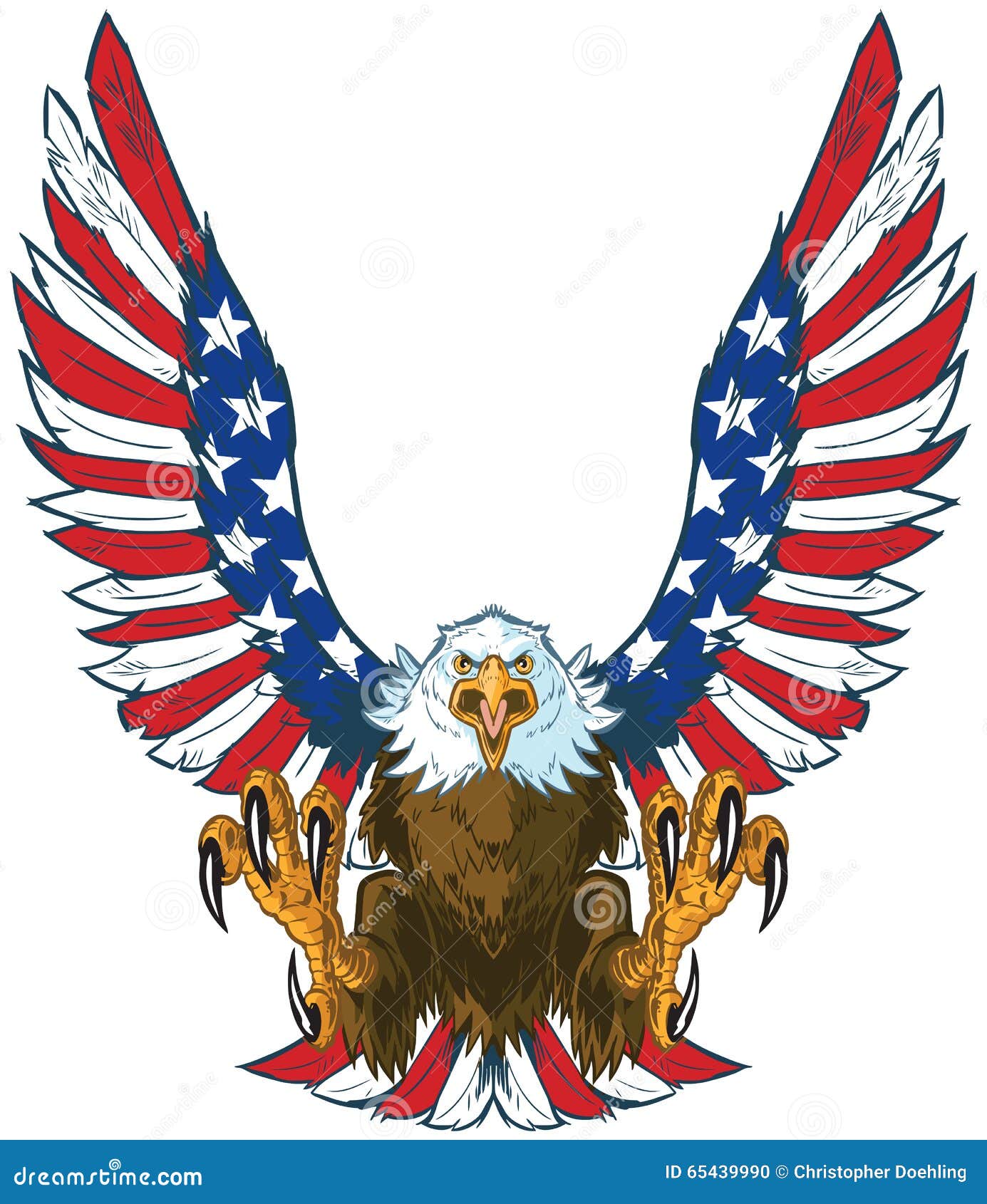 clip art american flag with eagle - photo #49