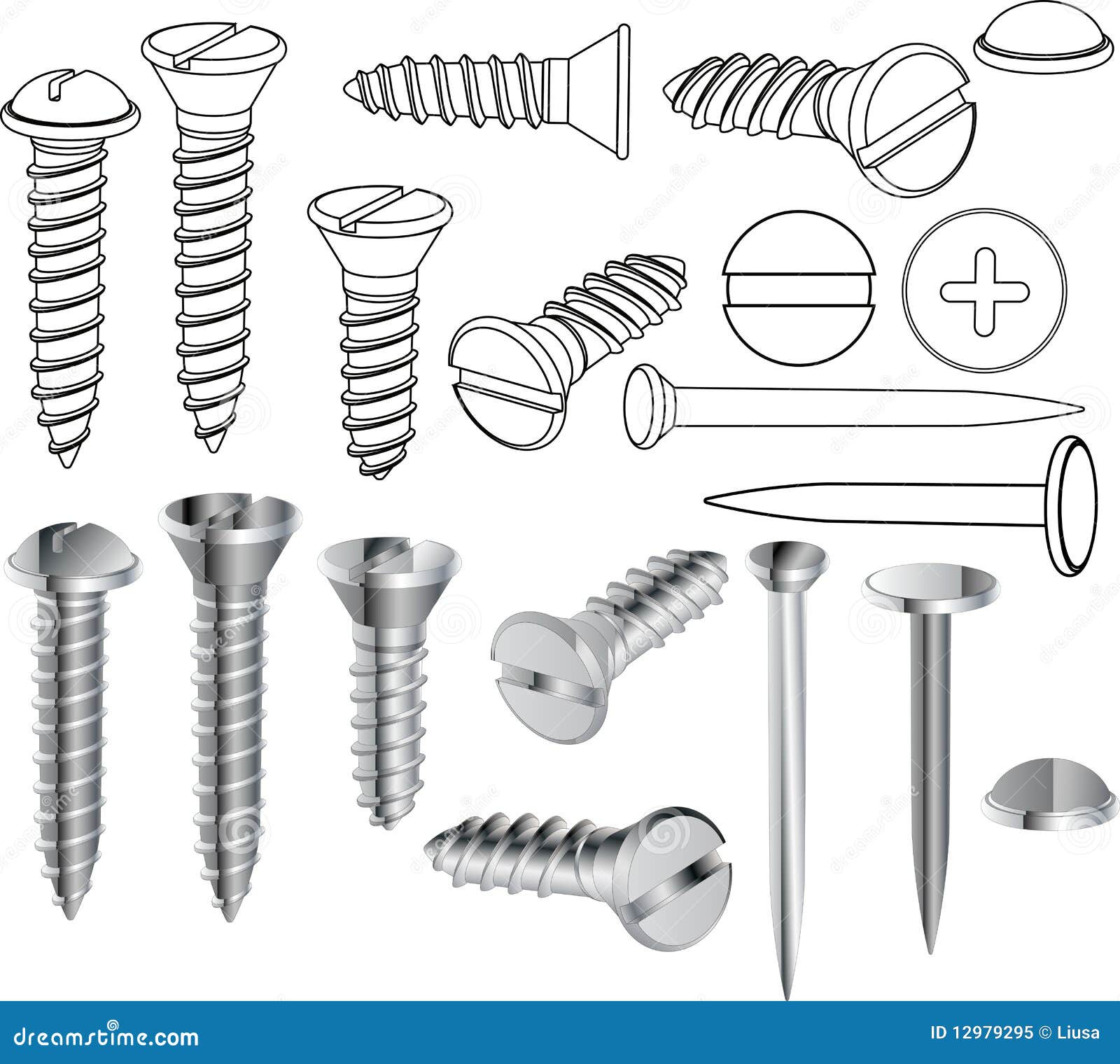 clipart of screws and nails - photo #12