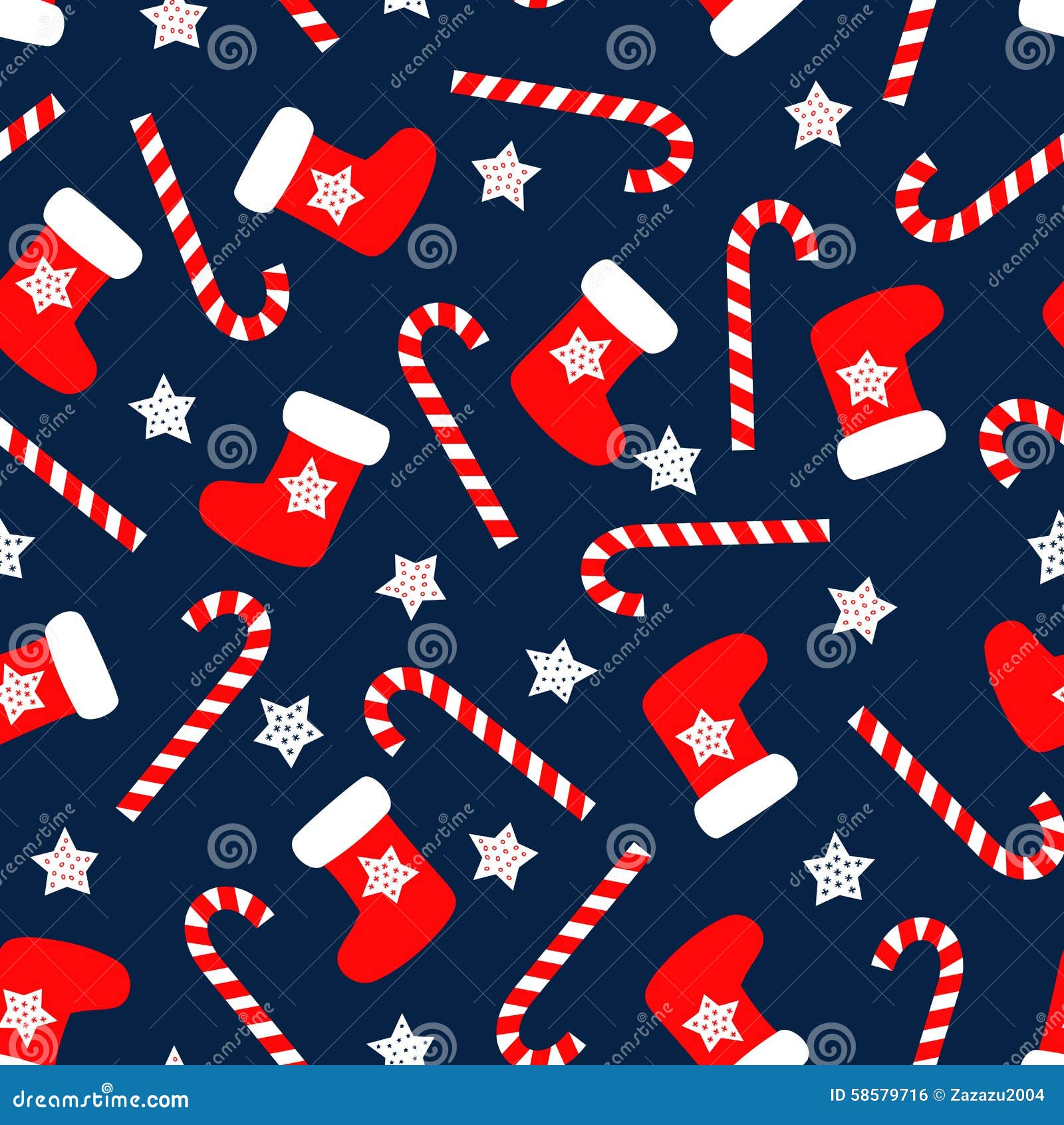 seamless christmas pattern with socks stars and no photo christmas cards