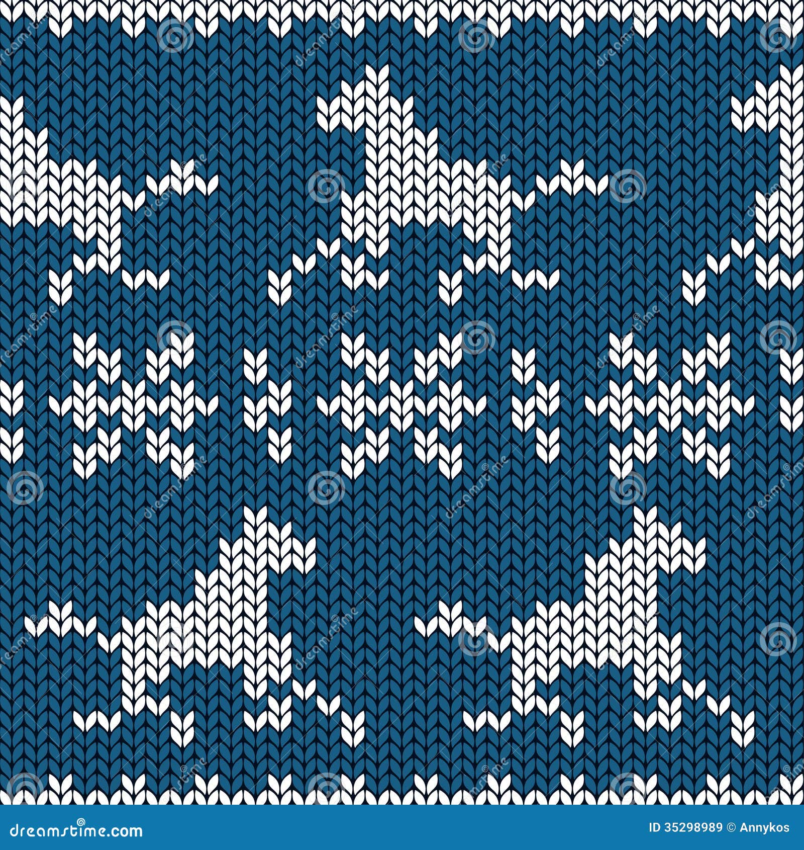 Seamless Knitting Pattern With Horses Royalty Free Stock Images - Image: 3529...