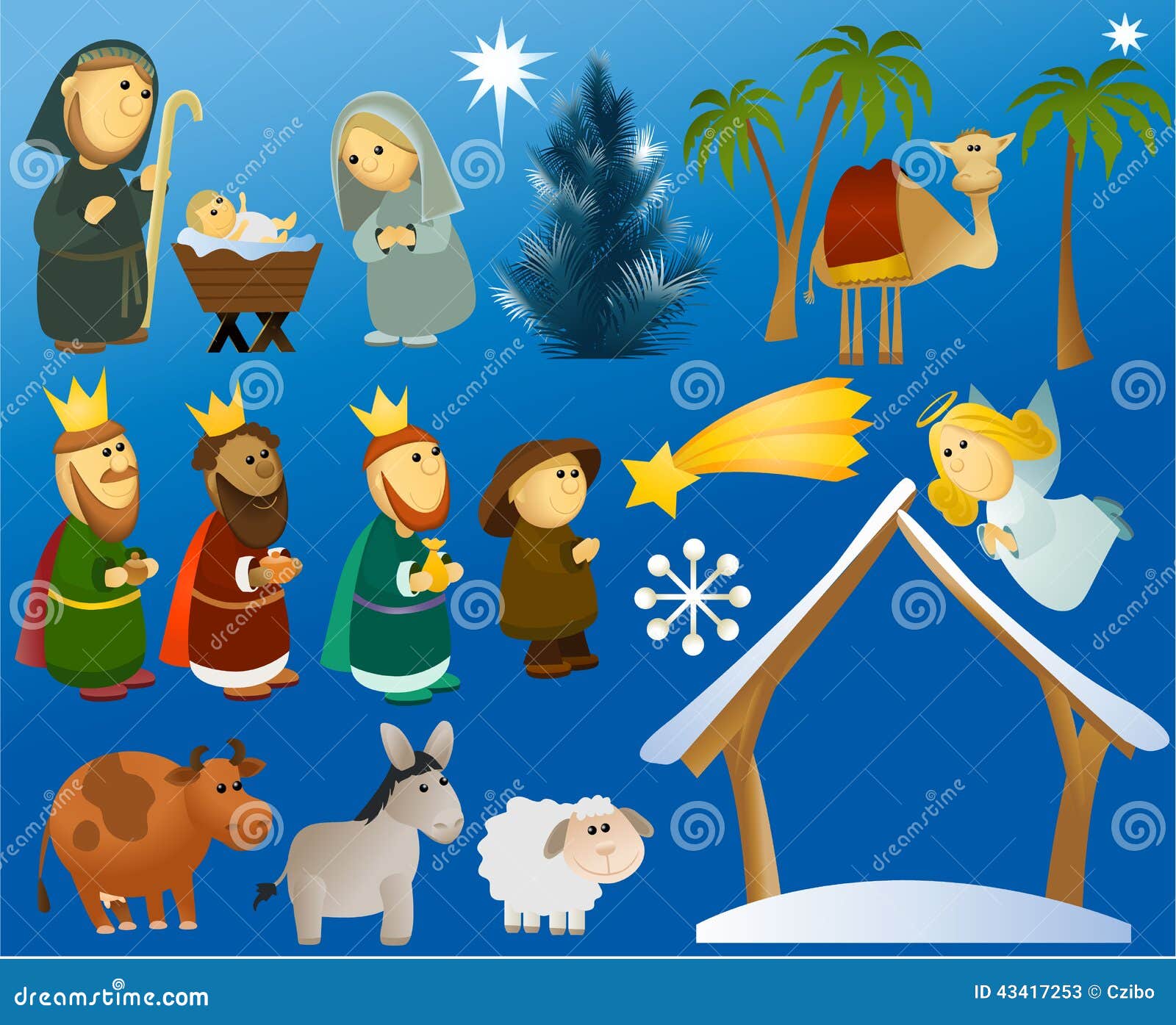 free cartoon nativity clipart - photo #50