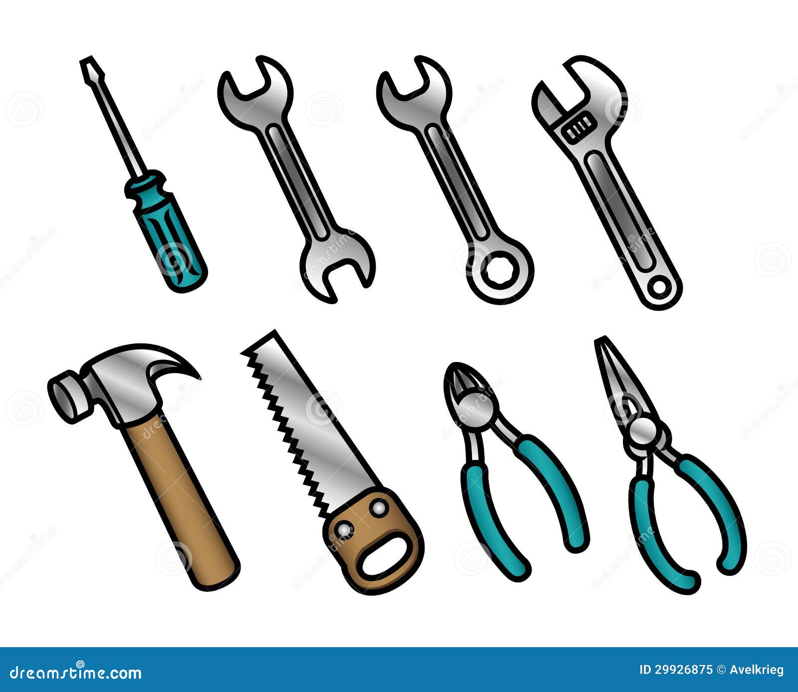 Tool Icons Royalty Free Stock Photo - Image: 29926875