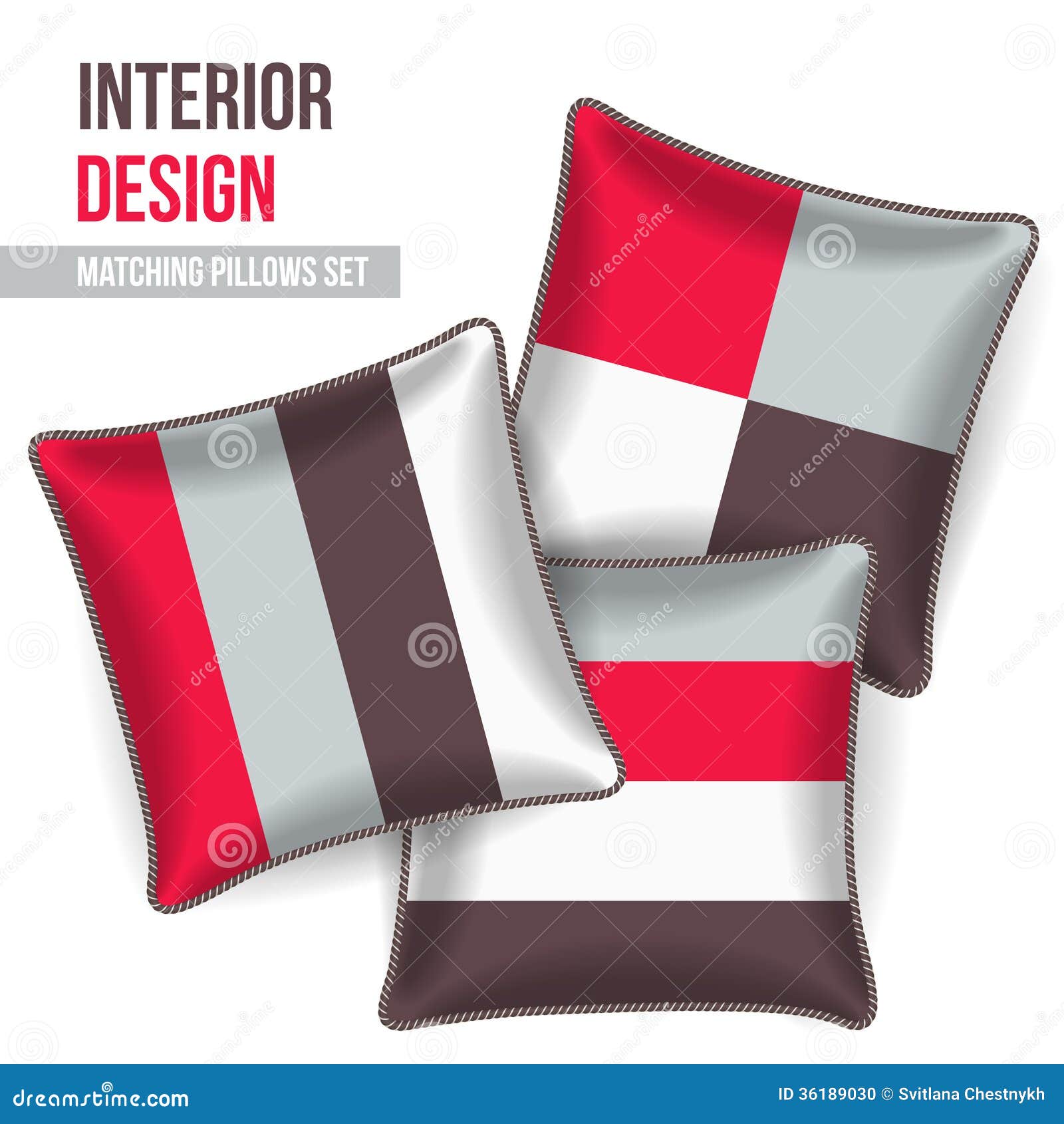 SetOfDecorativePillowStockVectorImageOfLuxury SetOfDecorativePillowStockVectorImageOfLuxury
