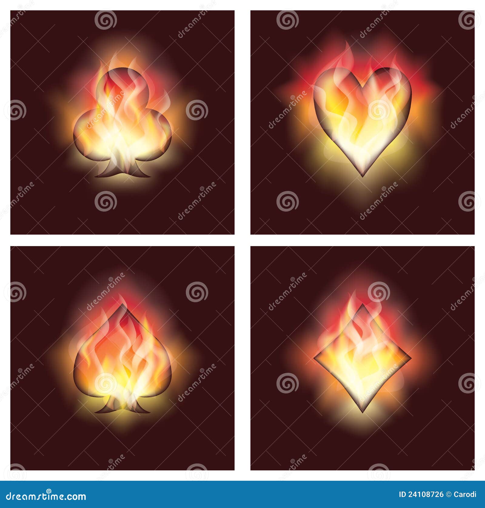 Poker elements vector