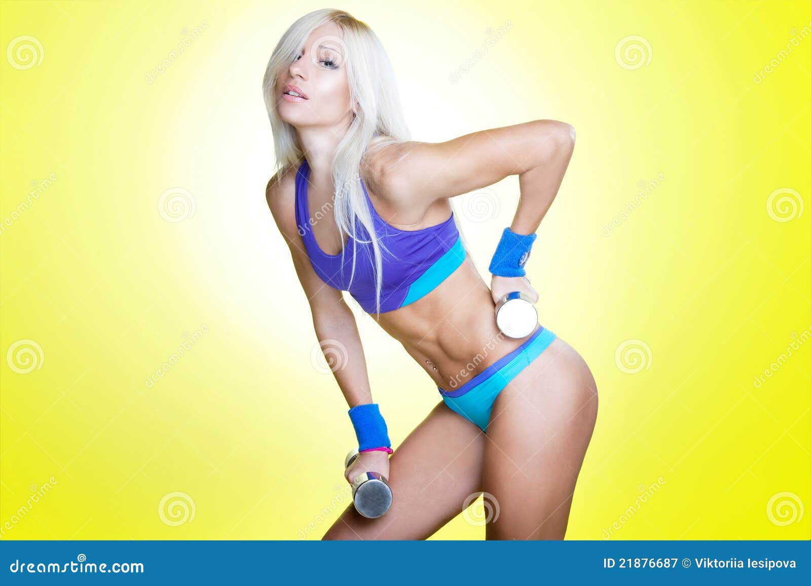 Blonde Working Out 50