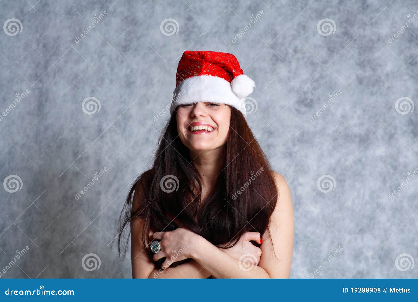 Sexy Kerstman Stock Foto Image Of Naakt Vrolijk Schoonheid