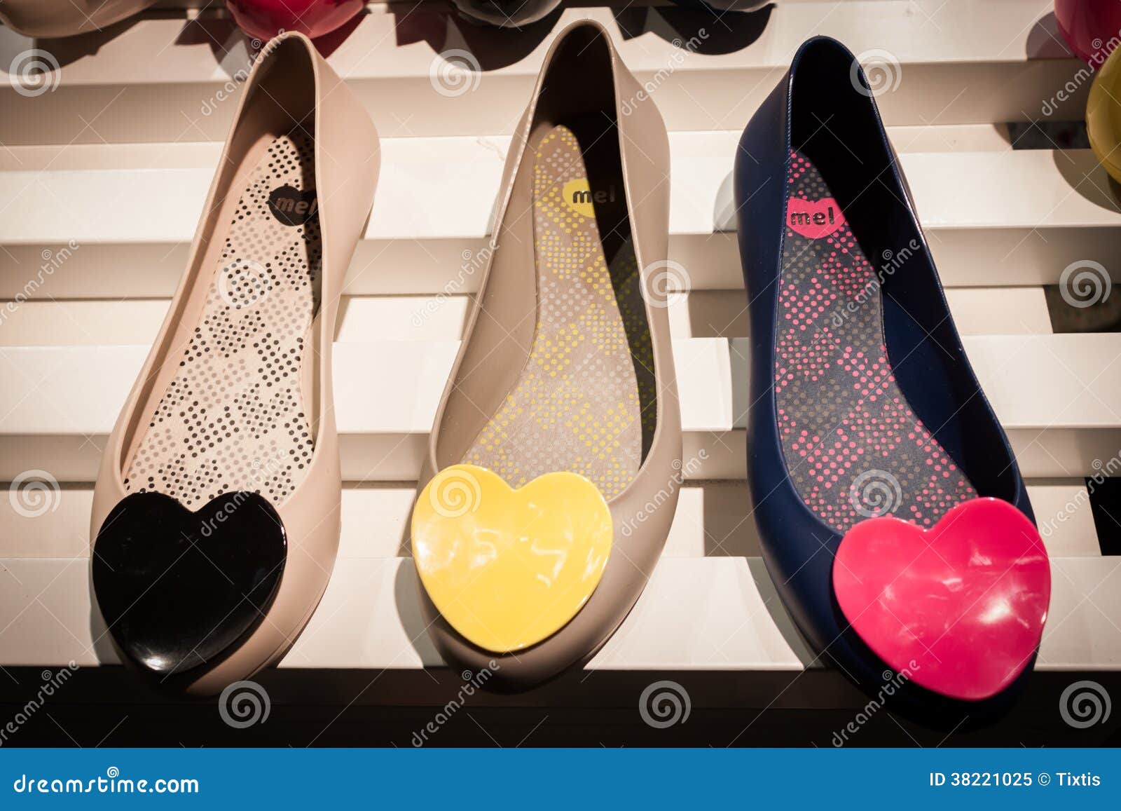 Shoes On Dispaly At Mipap Trade Show In Milan, Italy Editorial Image ...