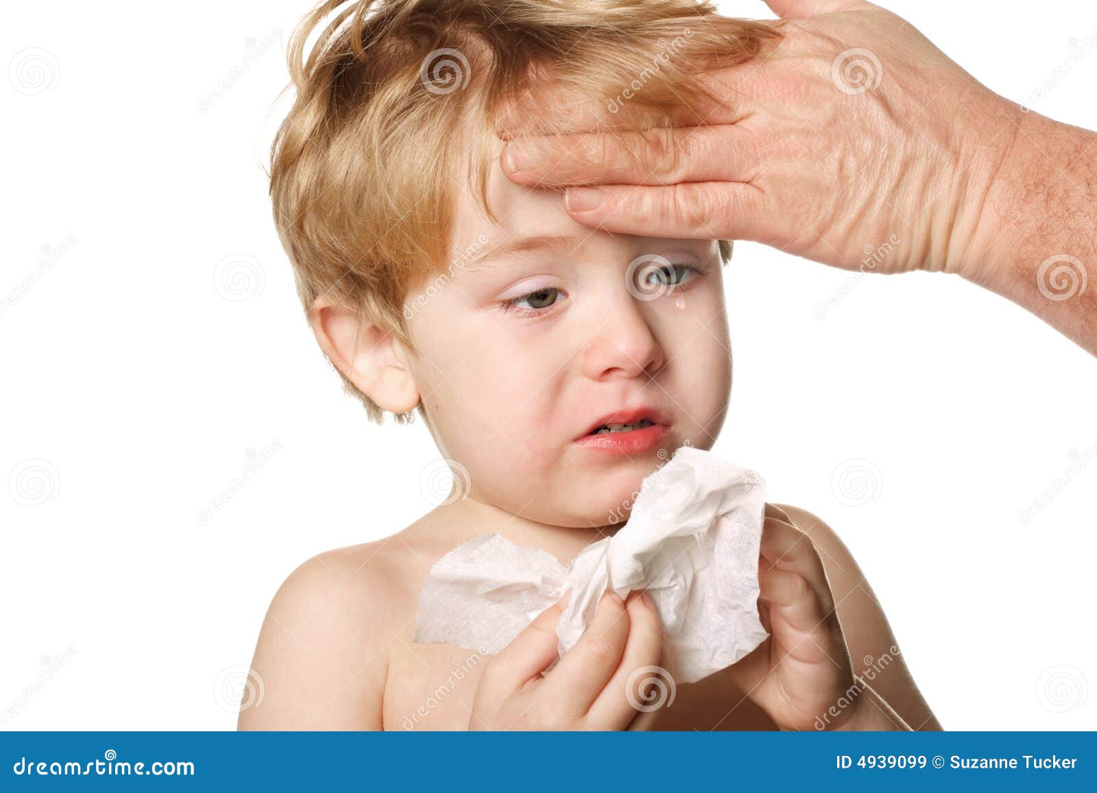 Sick Child Wiping His Nose Royalty Free Stock Images ...
