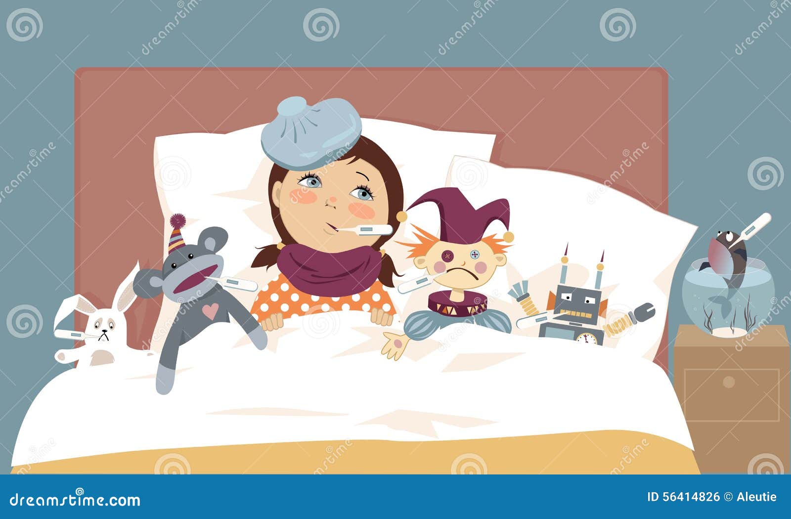 clipart sick little girl - photo #34