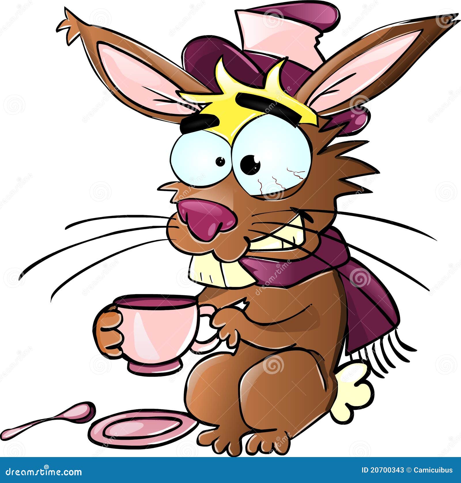 Silly Rabbit Drinking Tea Stock Photos Image 20700343