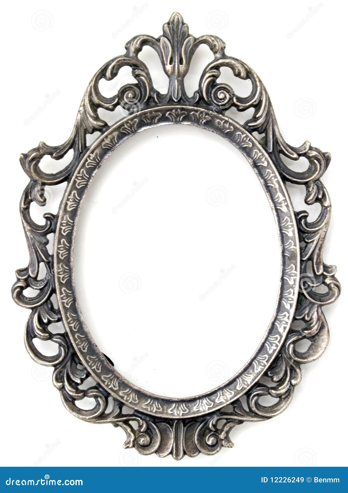 Silver Floral Frame Royalty Free Stock Images Image 12226249