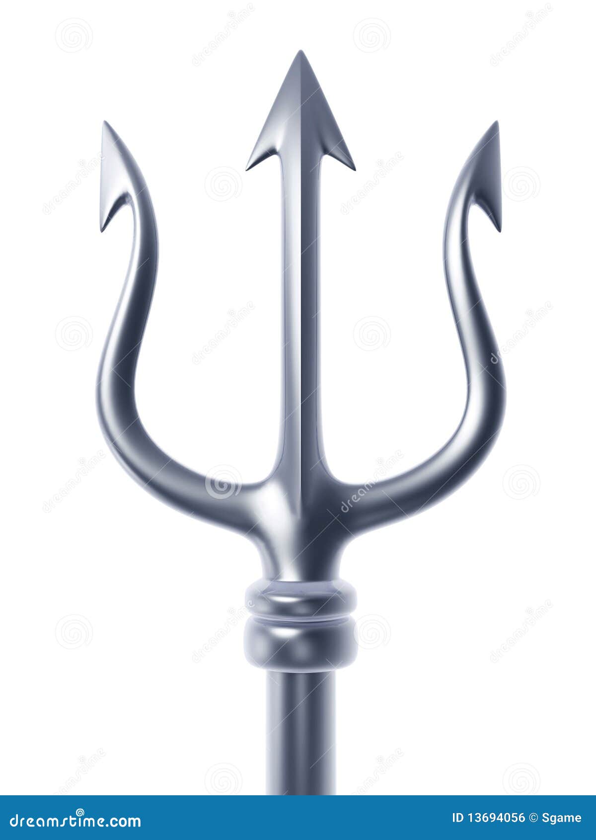 Silver Trident Royalty Free Stock Image - Image: 13694056