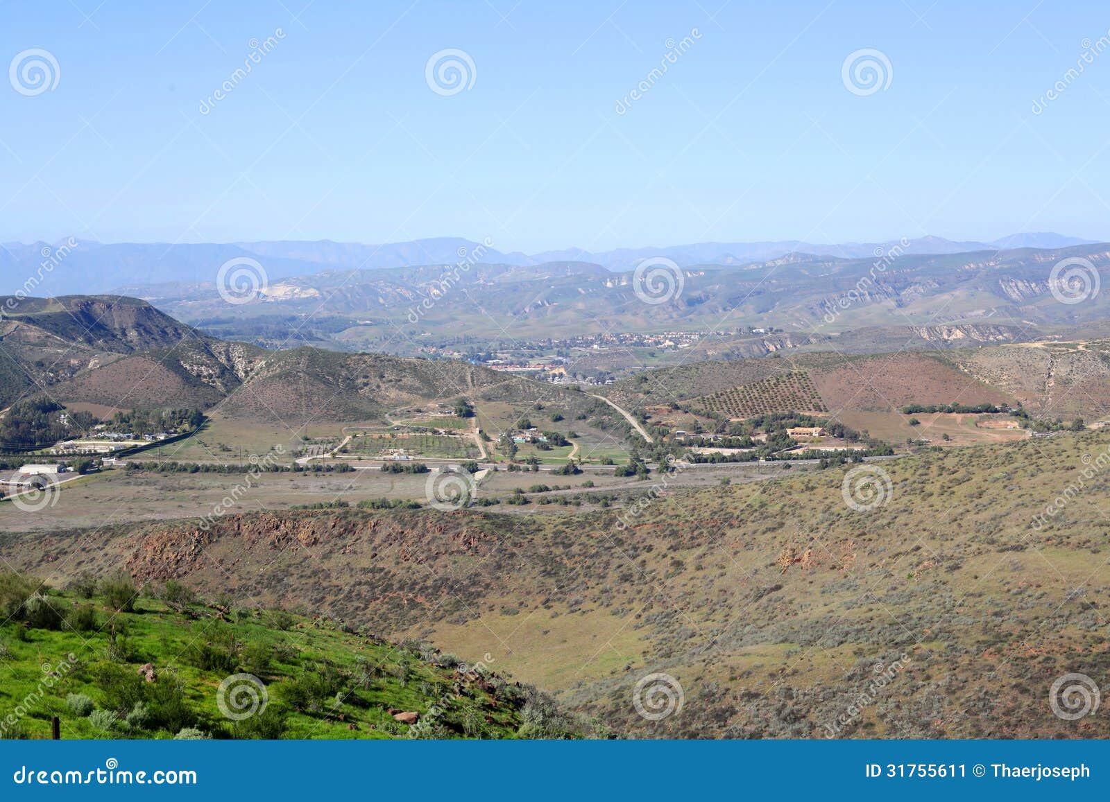Simi Valley Landscape Stock Image - Image: 31755611