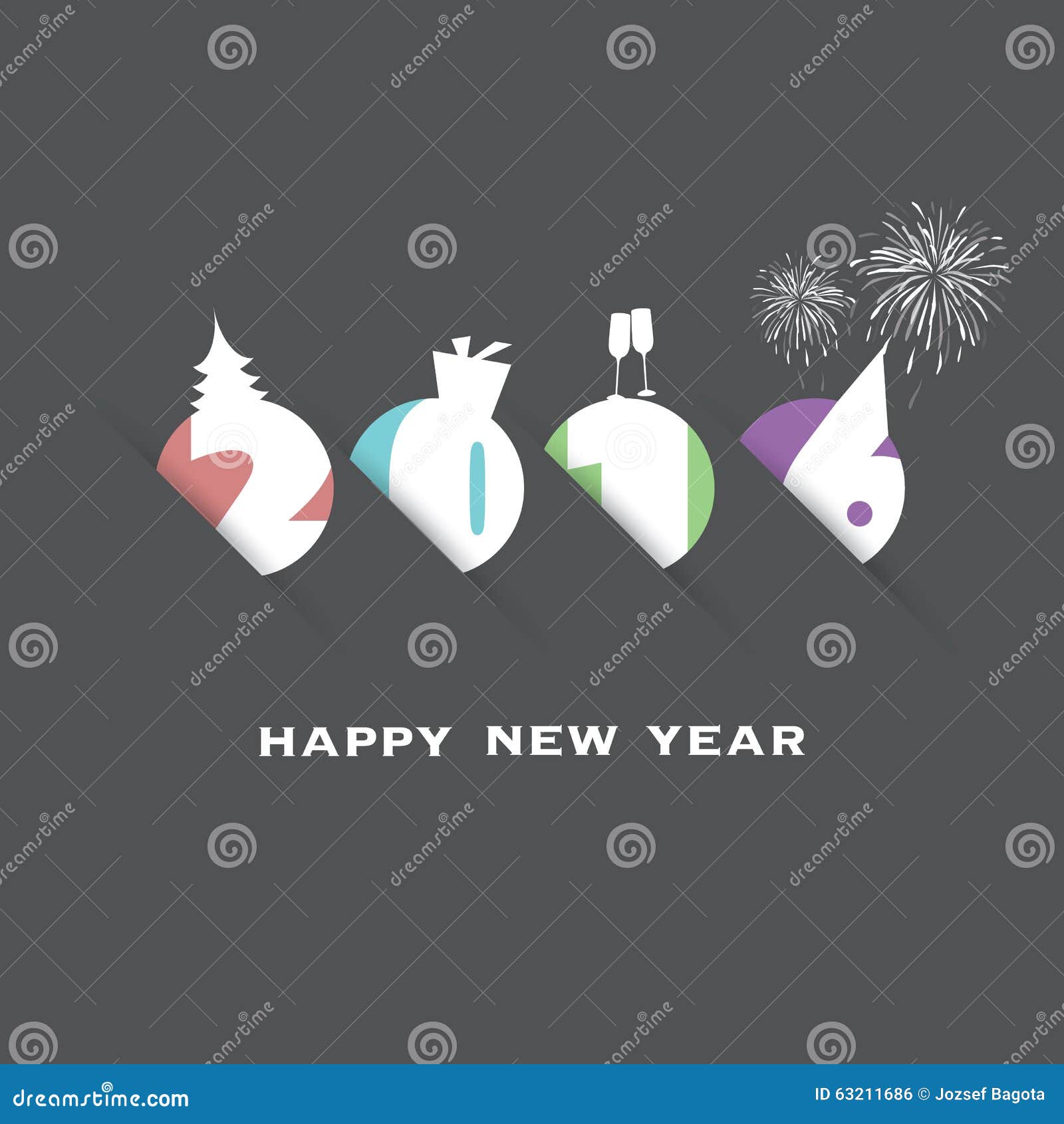 simple new year card cover or background design template simple new year card cover or background design template