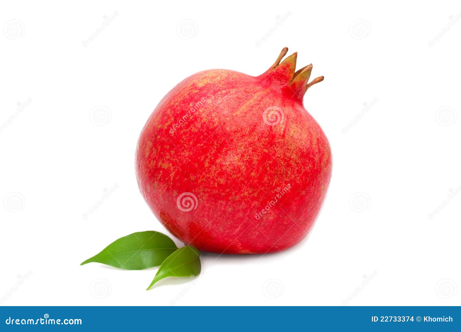 Single Pomegranate Isolated Single Pomegranate Isolated On White Stock Images Image