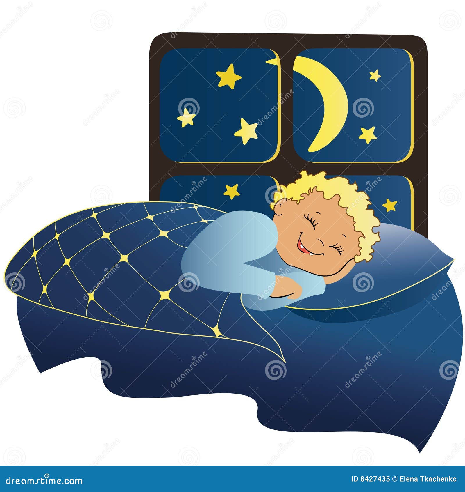 Kids Sleeping In Bed Clipart Sleeping boy