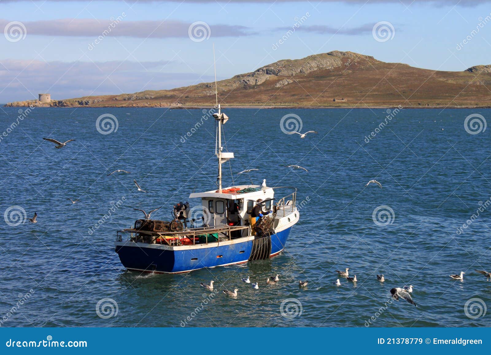 Small Fishing Boat Howth Royalty Free Stock Images - Image: 21378779