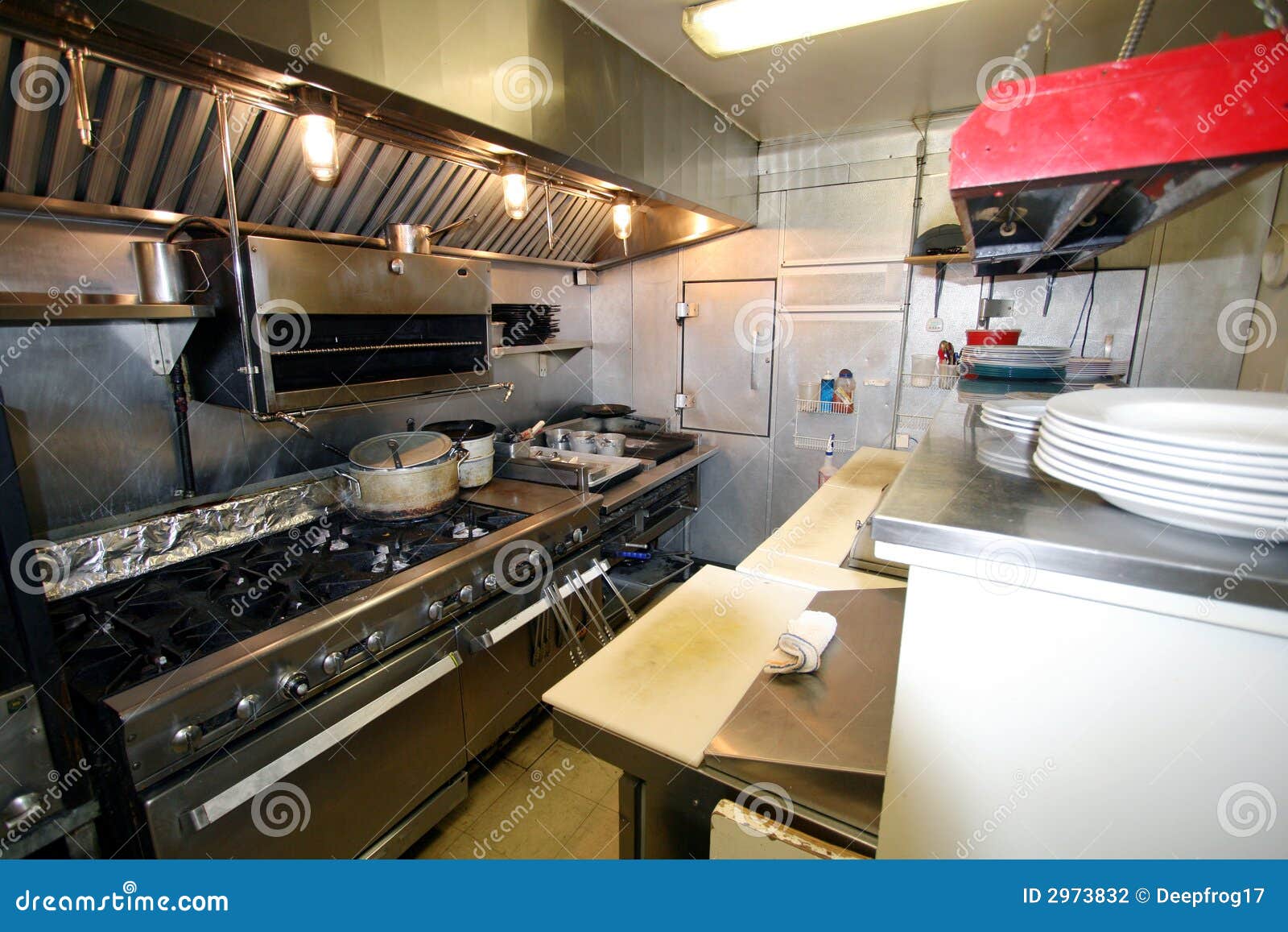 Small Kitchen In A Restaurant Stock Photography - Image: 2973832