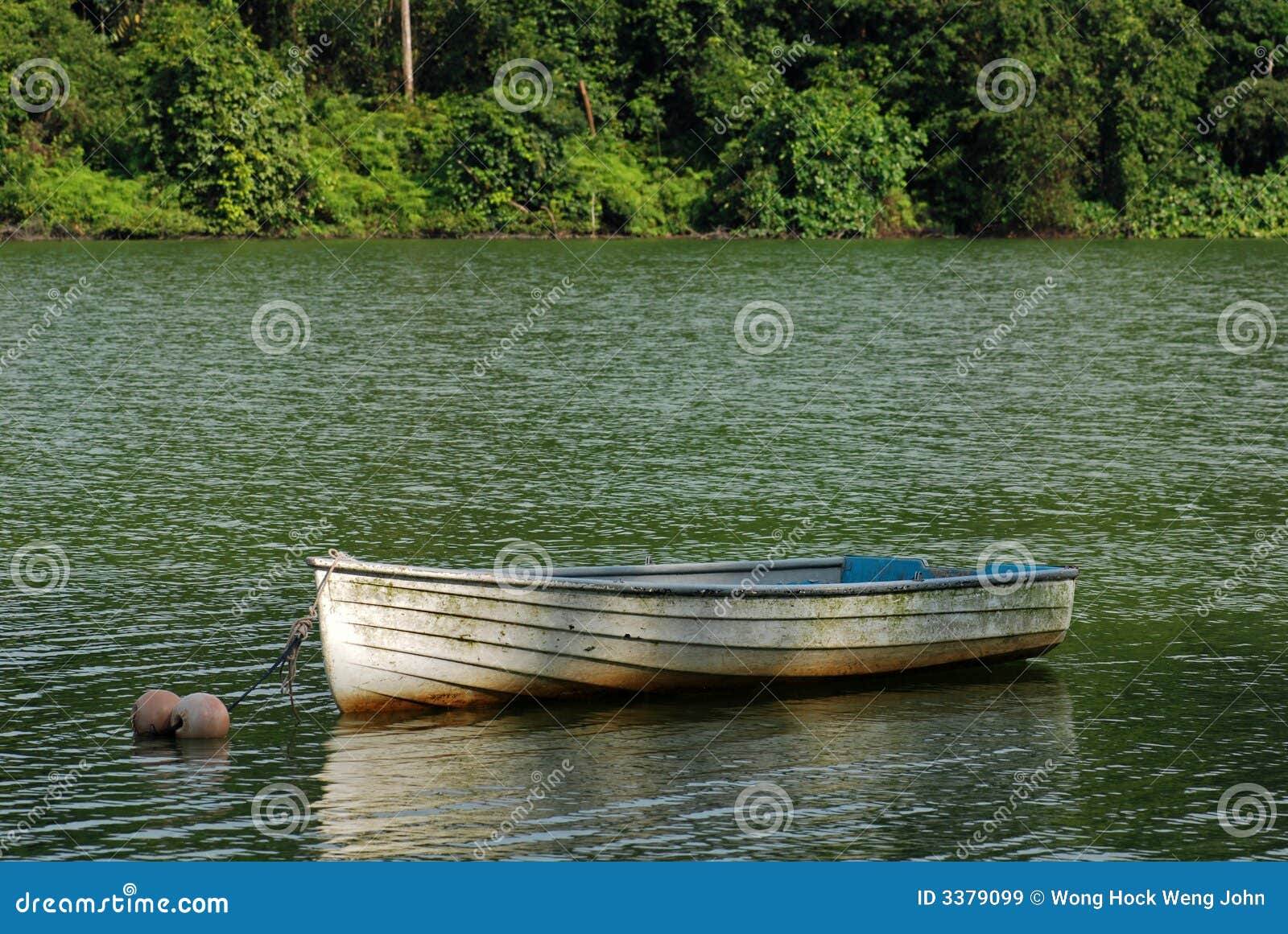 Small Wooden Boat In The Lake Royalty Free Stock Images ...