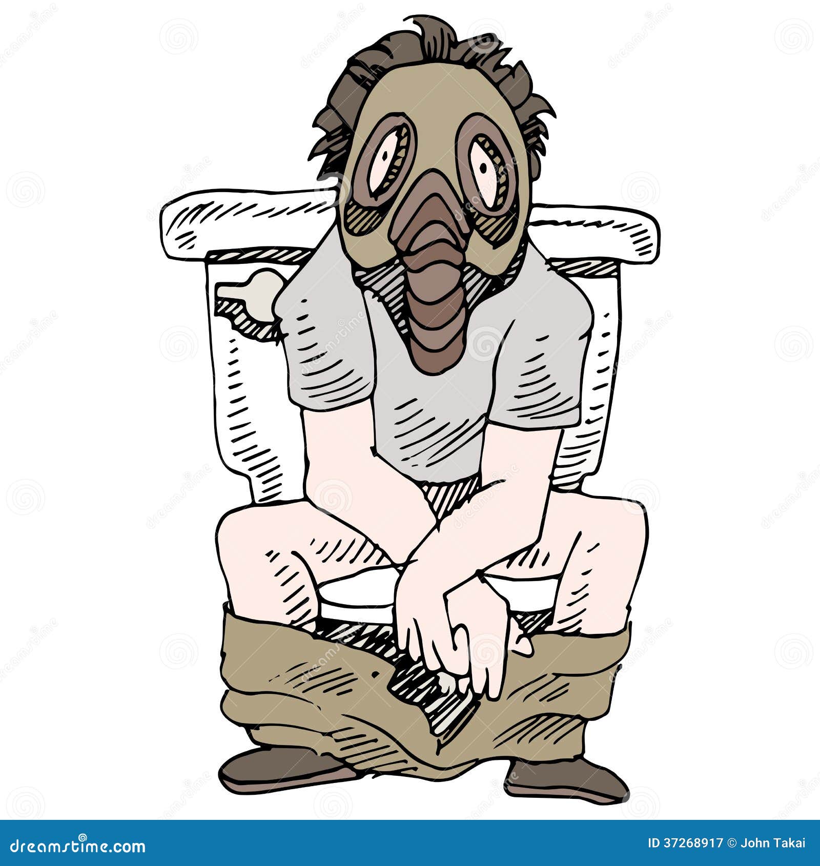 clipart man on toilet - photo #40